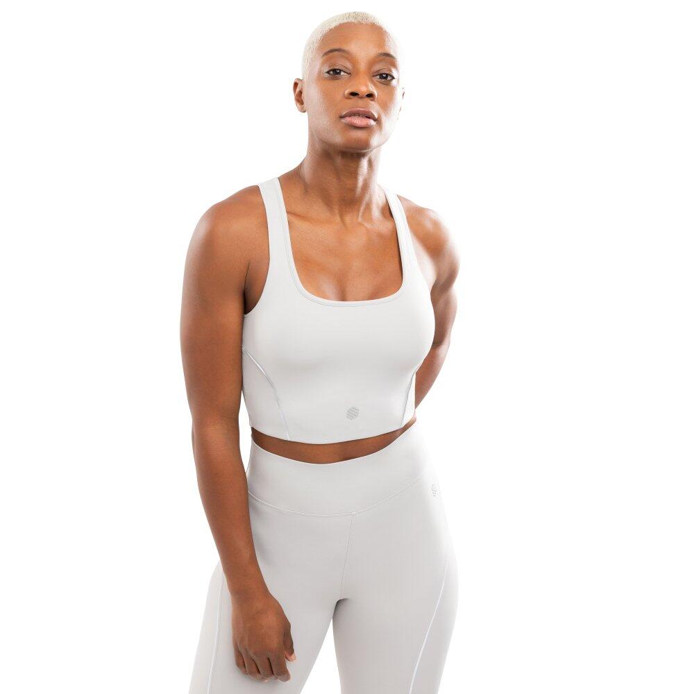 Damski sportowy stanik do biegania Siroko Angkor Light Gray