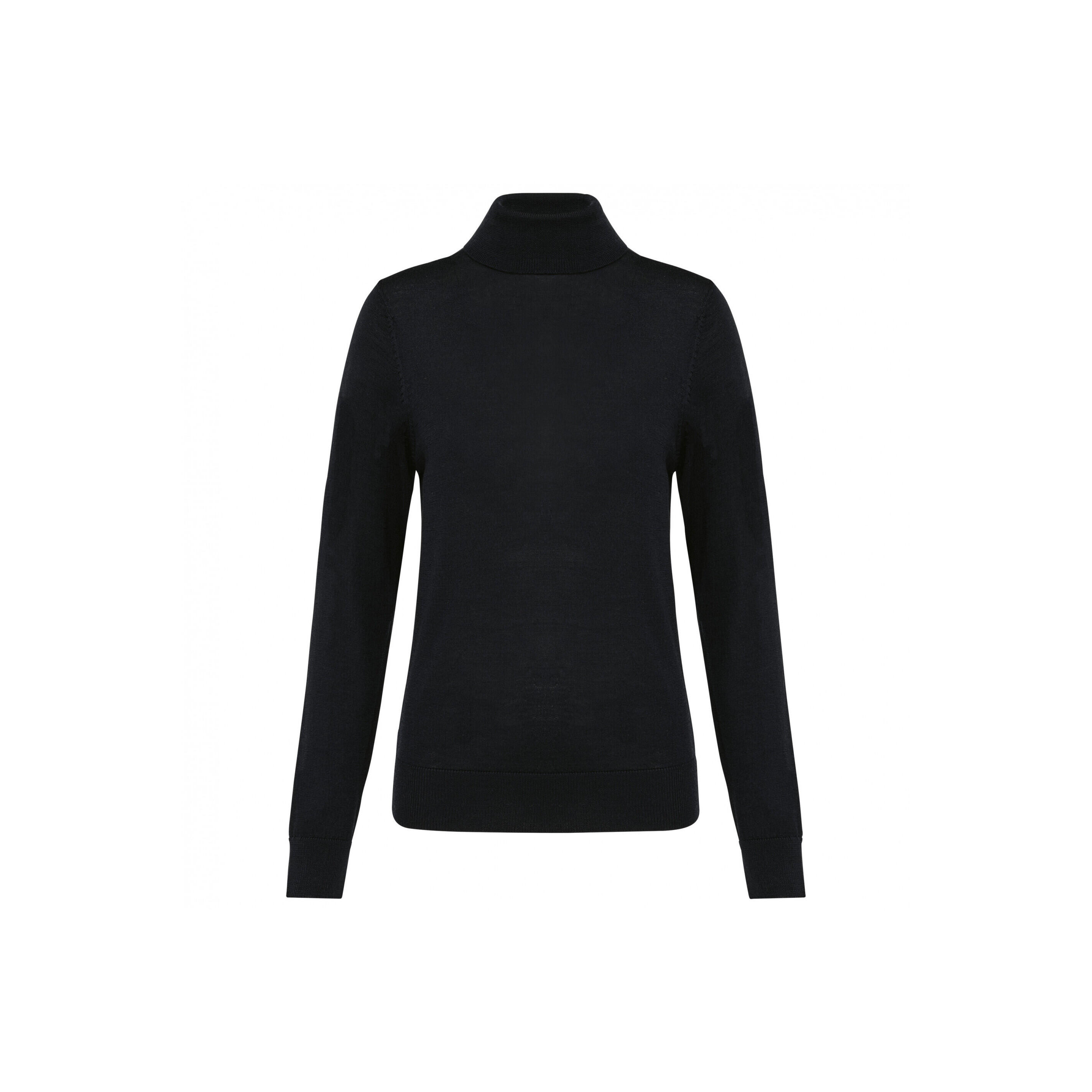 Damski sweter z merynosów z golfem Kariban Premium