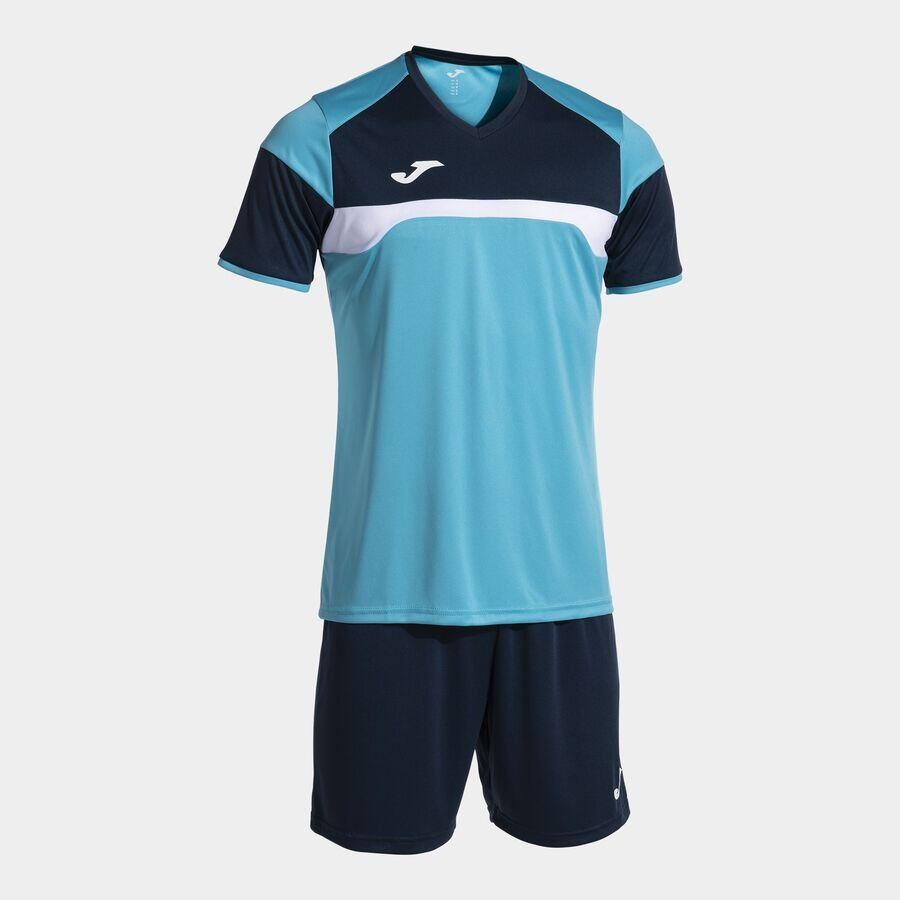 Zestaw Sportowy Unisex Joma Danubio III - Turquoise/Navy Oddychający