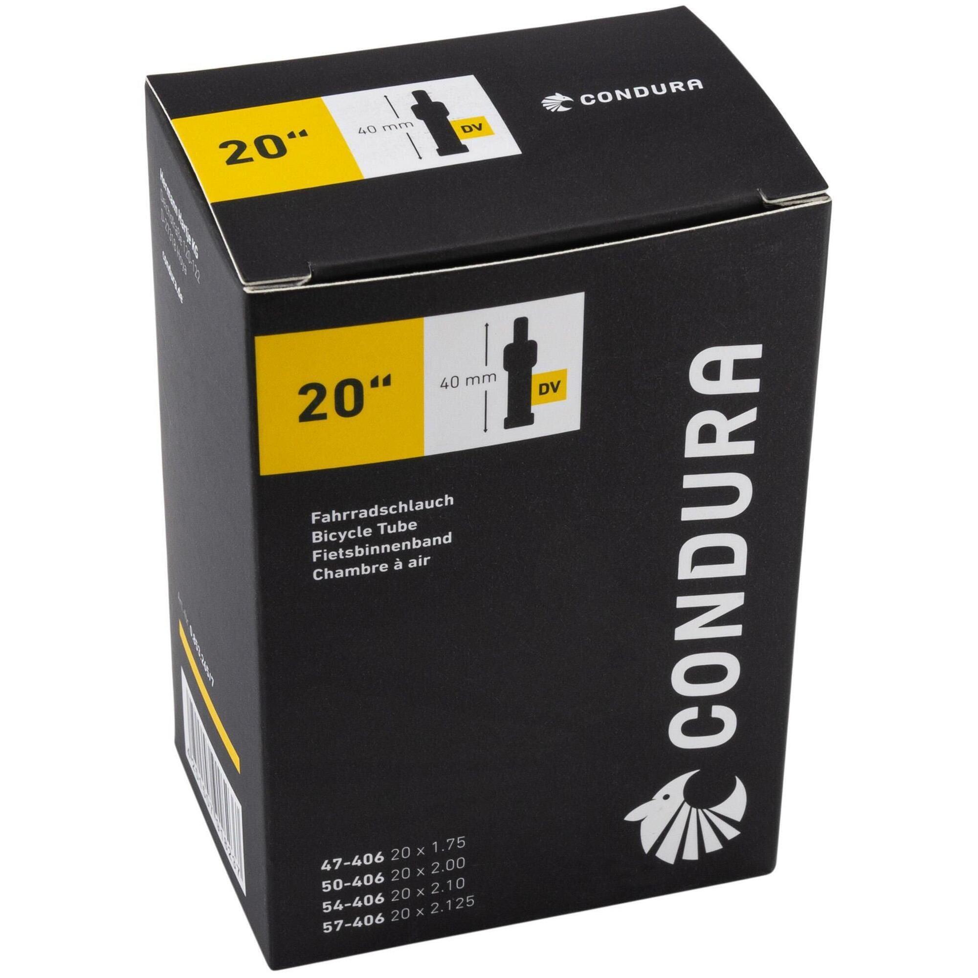 Wewnętrzna Dętka Condura 20" dv40 47/57-406 do Rowerów Miejskich