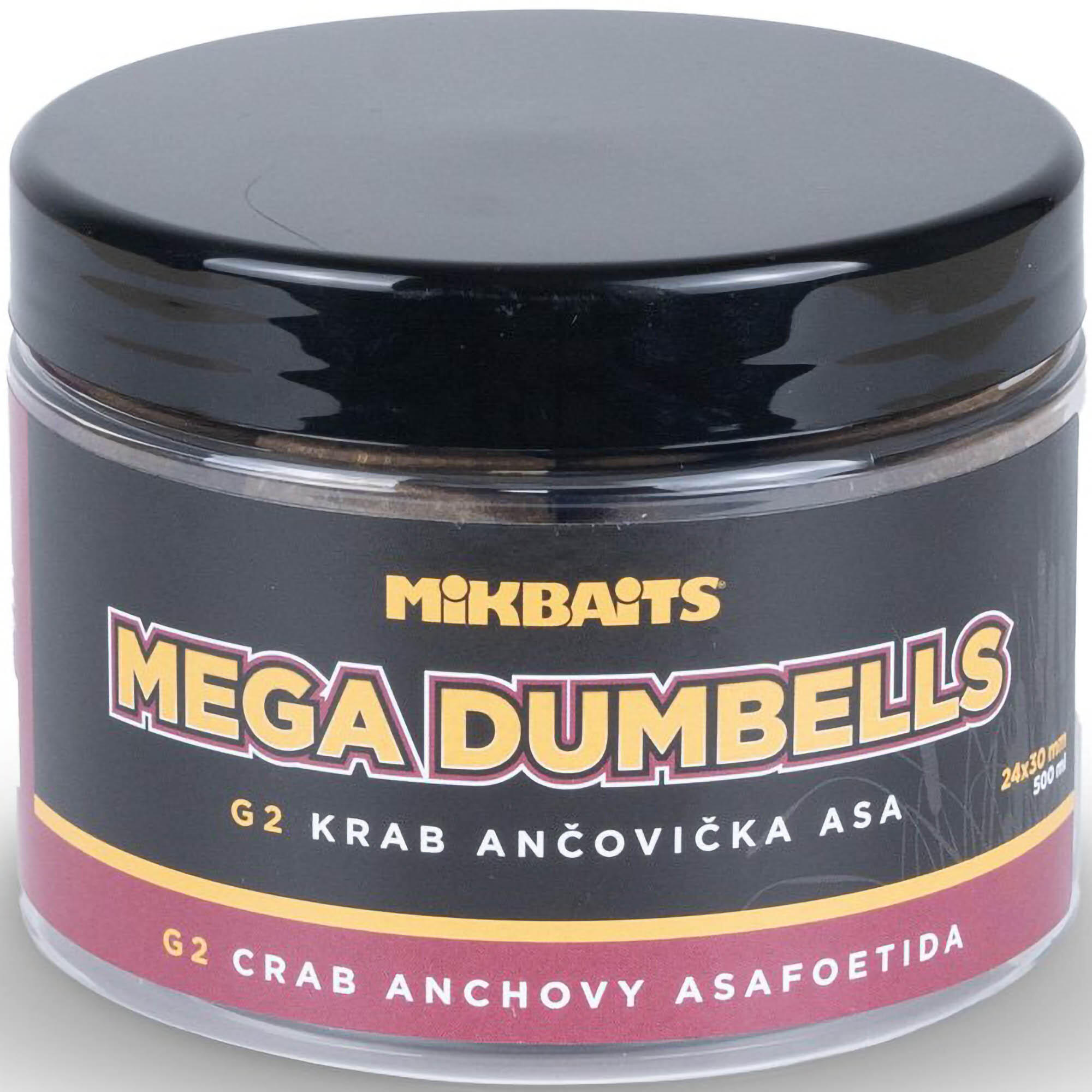 Kulki Mikbaits Gangster Mega Dumbells 500Ml - G2 Crab Anchovy Asa 24X30Mm