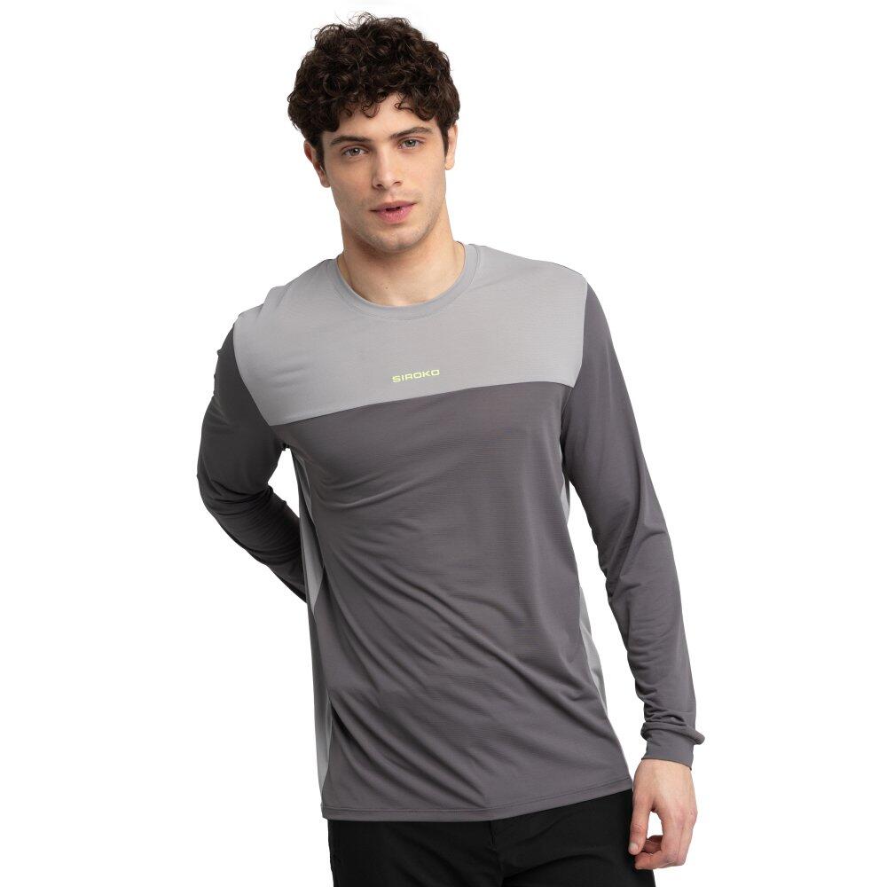 Męska koszulka rowerowa MTB z długim rękawem Kolarstwo Siroko MTB Endo Gray