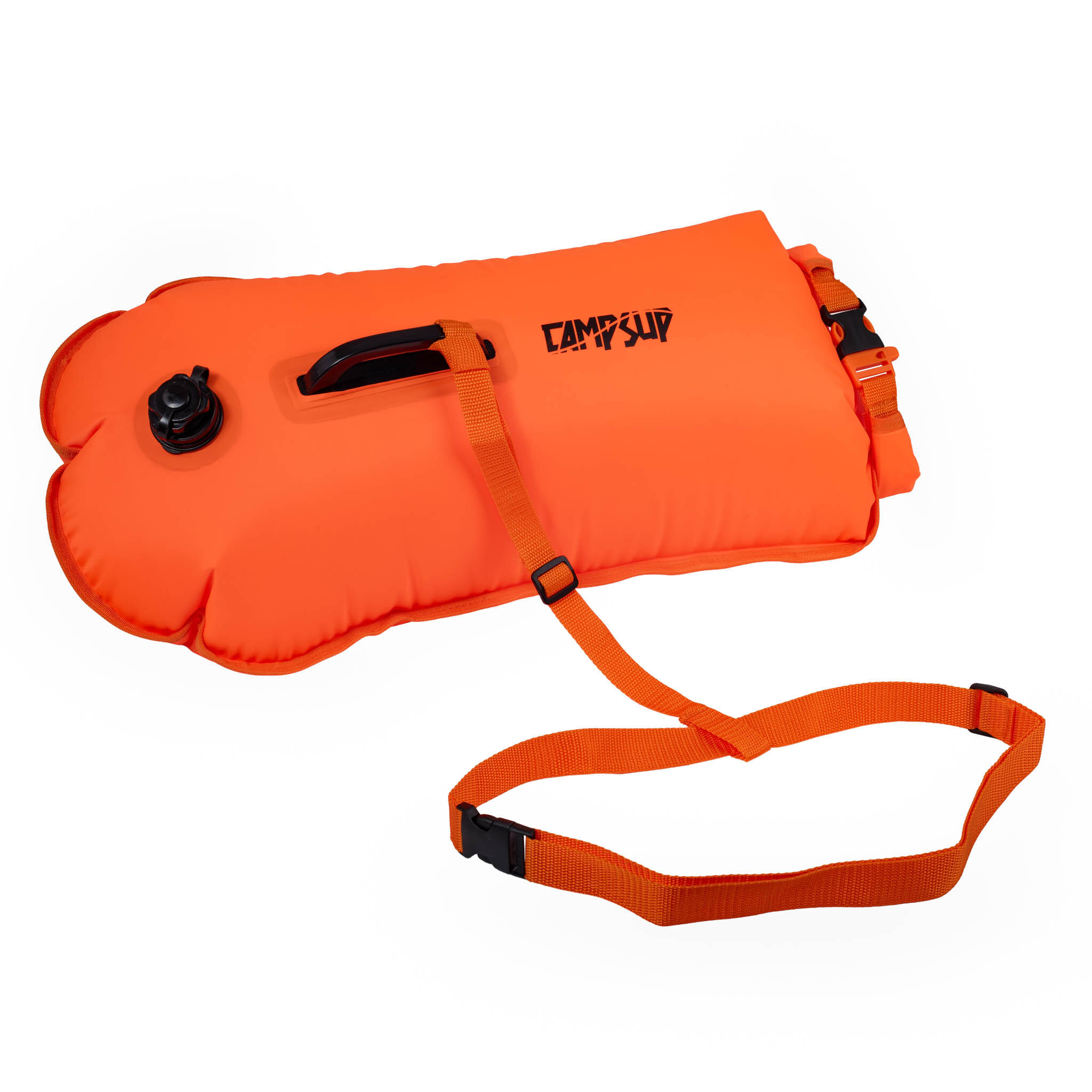 Bojka Asekuracyjna Dmuchana Do Pływania Z Paskiem 2W1 Sucha Kieszeń Campsup