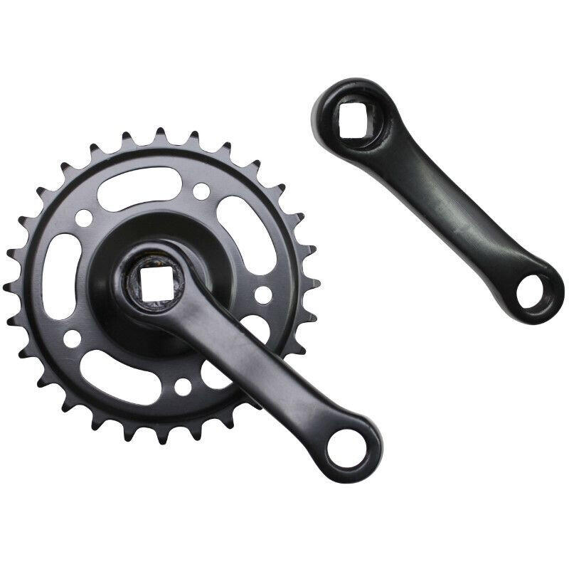 City steel crankset 127 mm crankcase P2R 28D. (127 mm chainring)