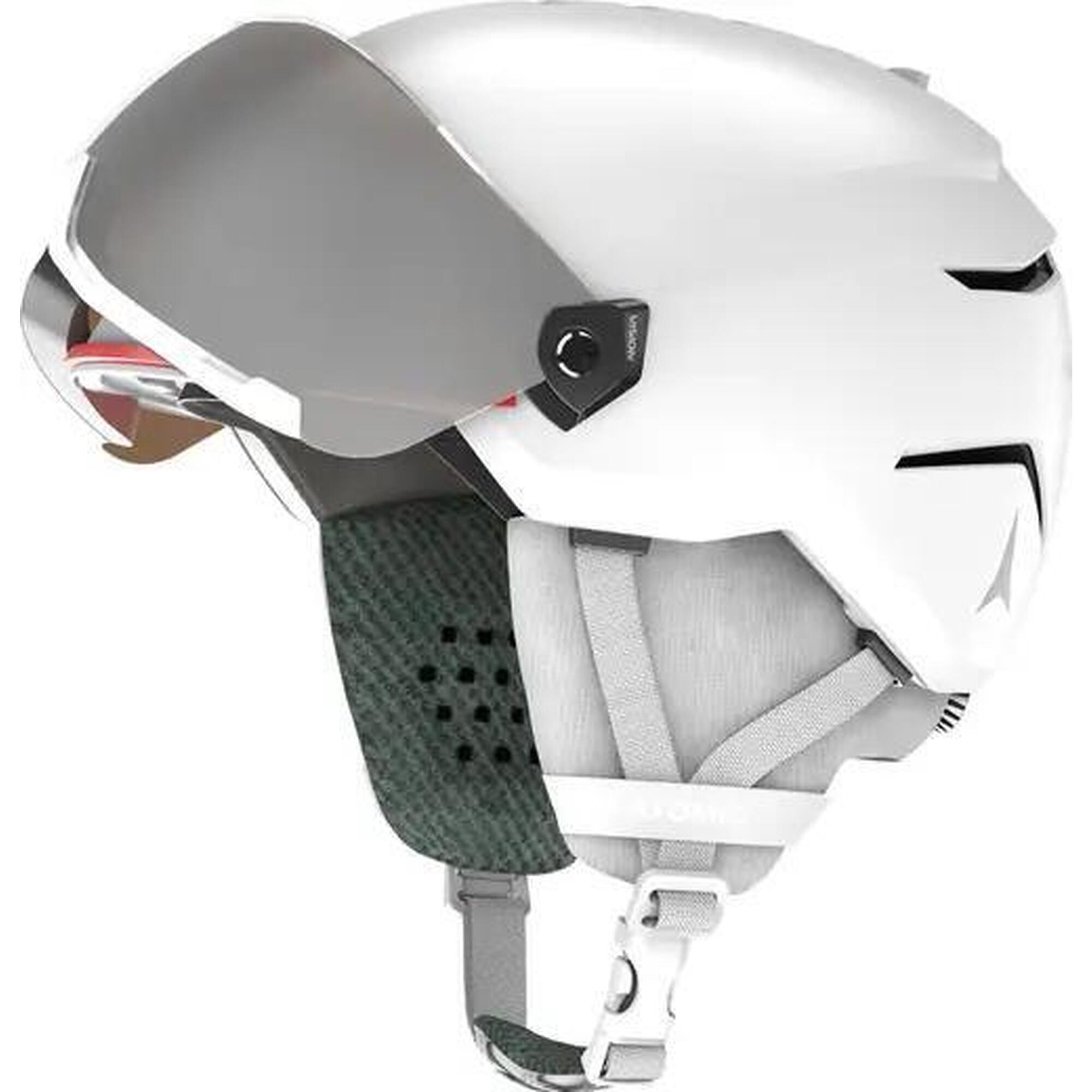 Sporty zimowe Kaski Atomic Savor Visor Kask Narciarski Dla Dzieci - M - Biały