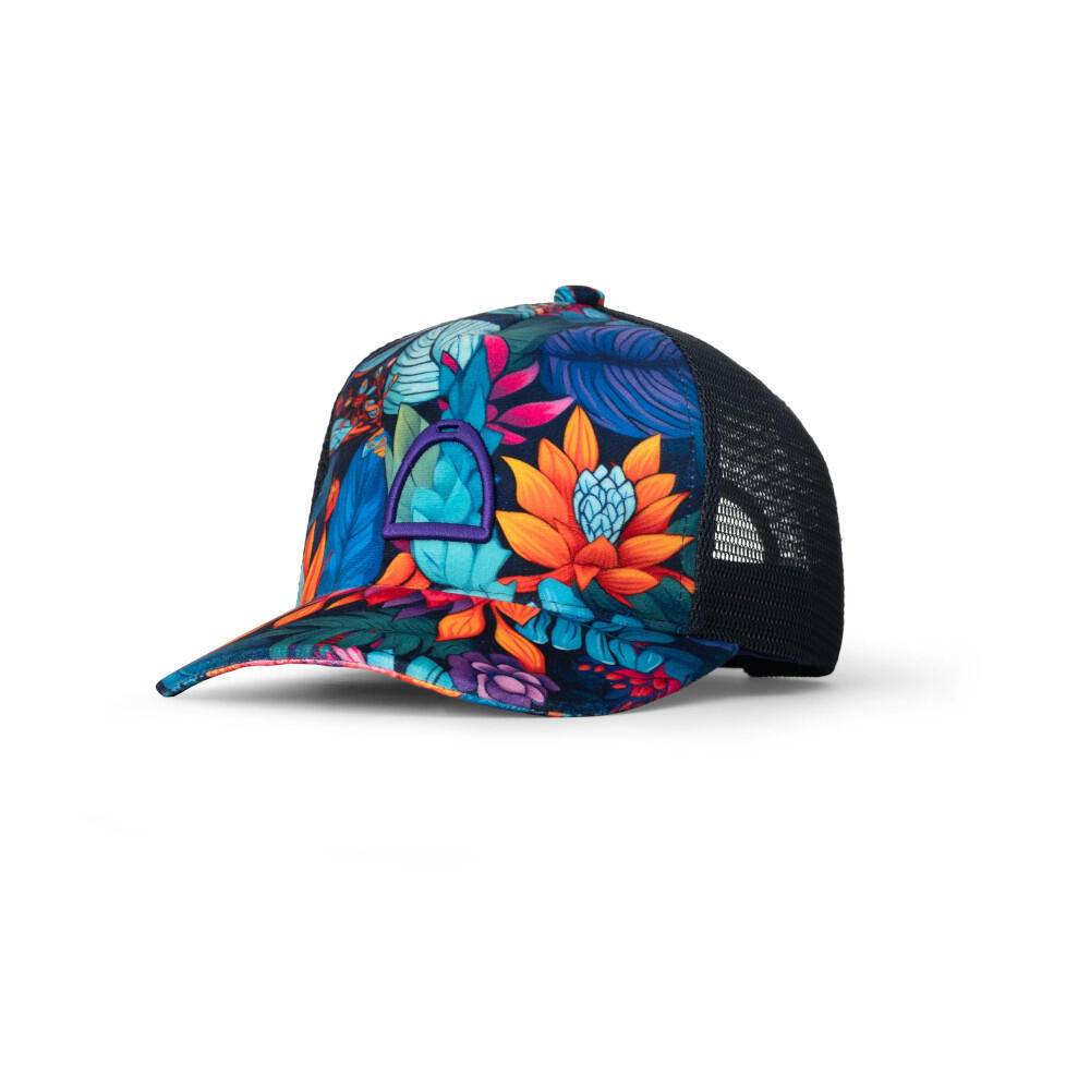 Czapka jeździecka z daszkiem trucker GALOP WEAR Power Flower