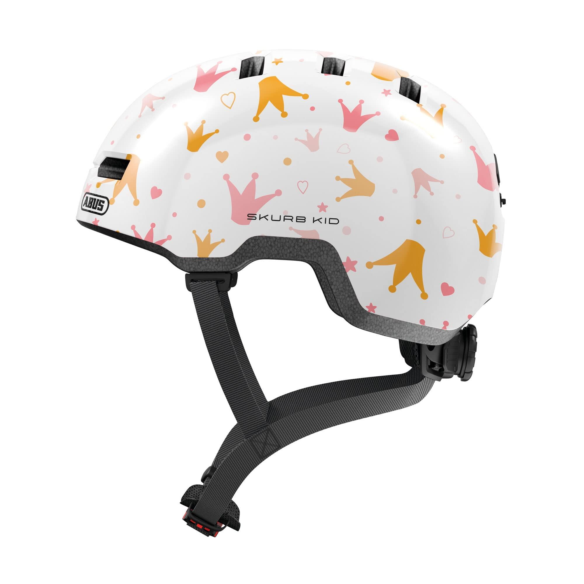 Kask Rowerowy Skurb Kid White Crowns