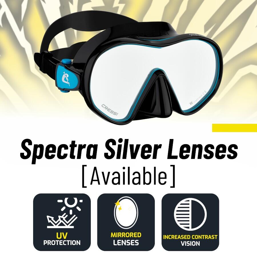 Zestaw do snorkelingu Cressi HiroQuest z lustrzaną powierzchnią AOKI