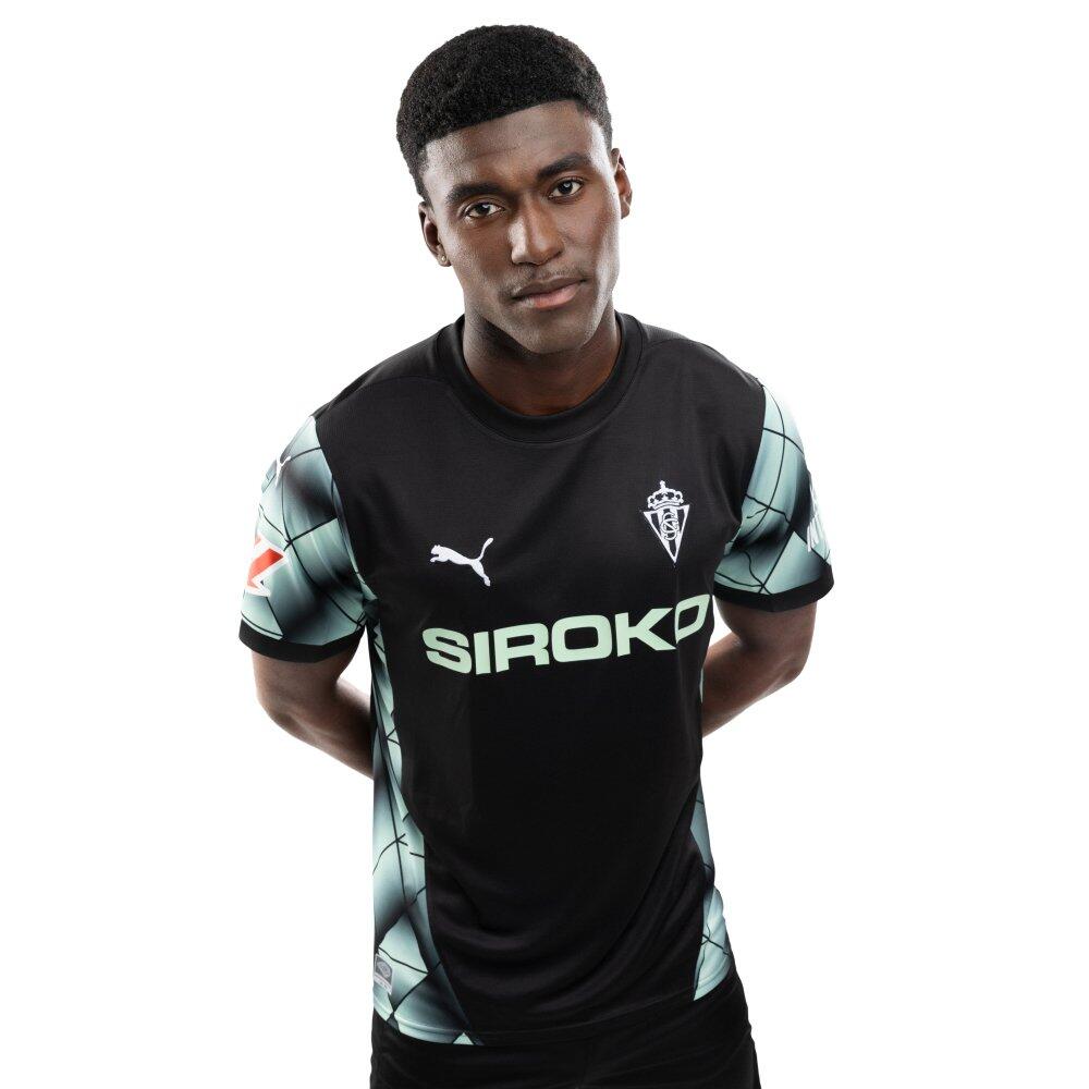 Oficjalna koszulka piłkarska Puma dla dorosłych Real Sporting de Gijón Footba