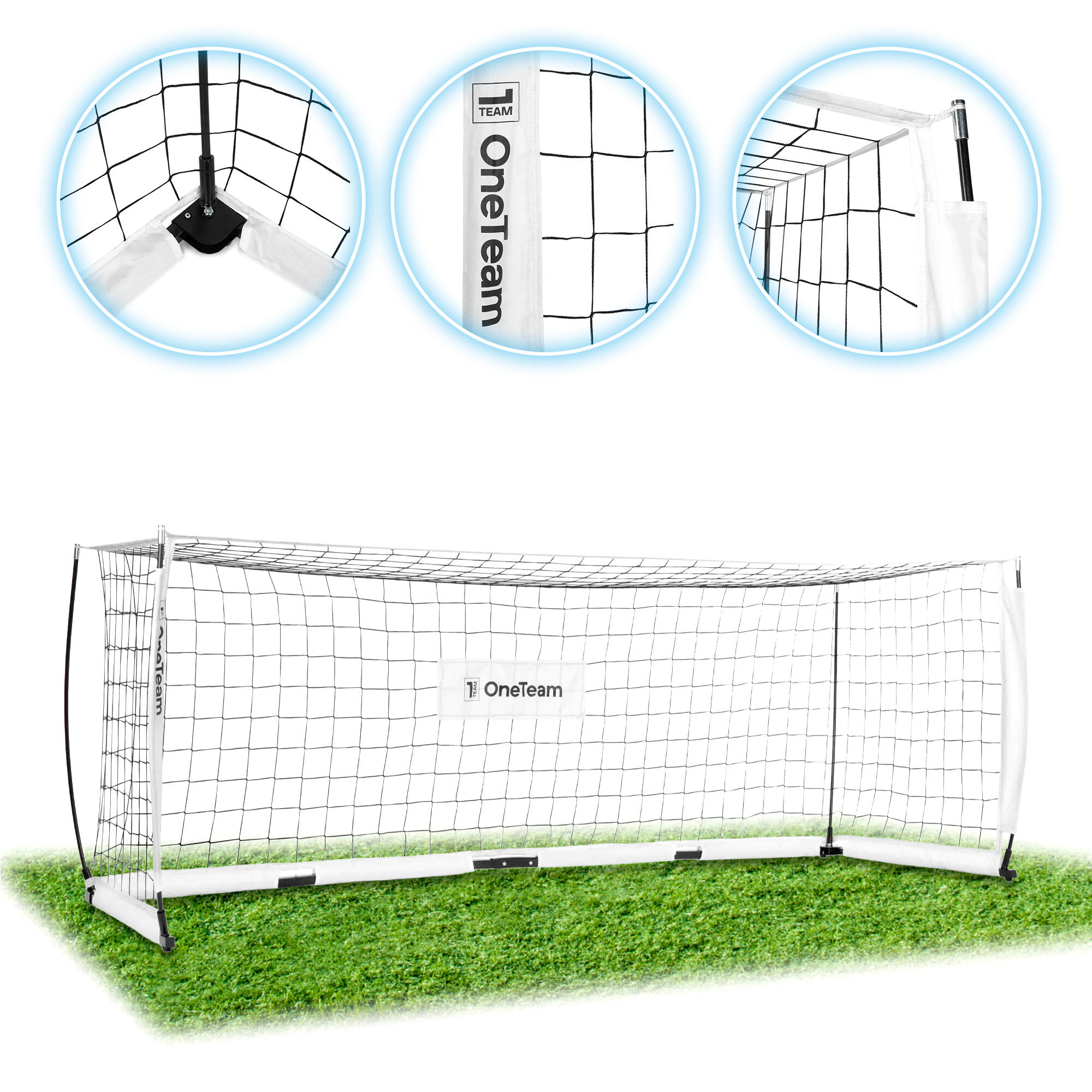 Bramka do piłki nożnej OneTeam Flex Square 300 x 100 cm