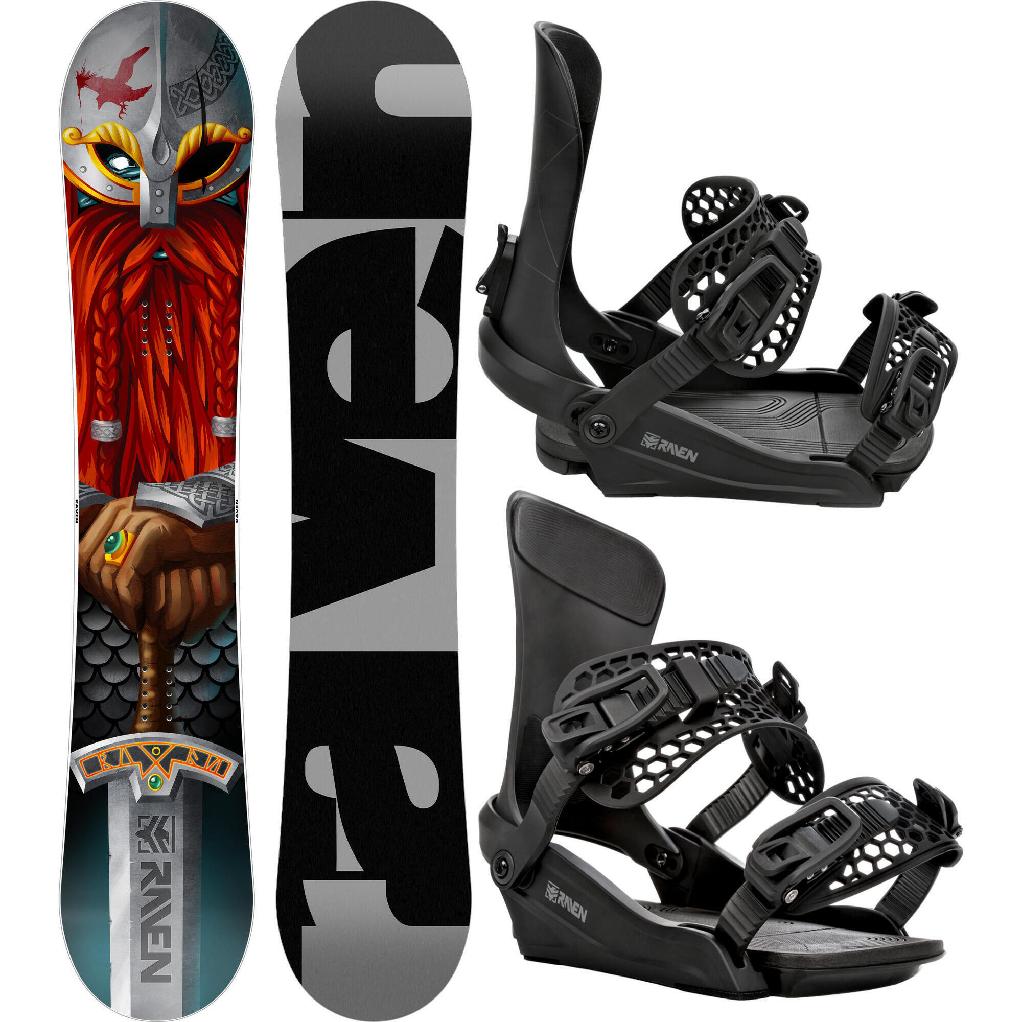 Zestaw Deska snowboardowa Raven Dwarf + Wiązania Raven King
