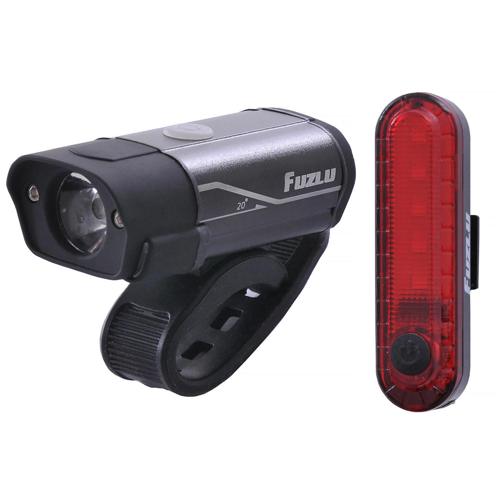 Zestaw lamp rowerowych FUZLU J&K-2292+J&K2262-2 420Lm + 40Lm 850mAh + 200mAh