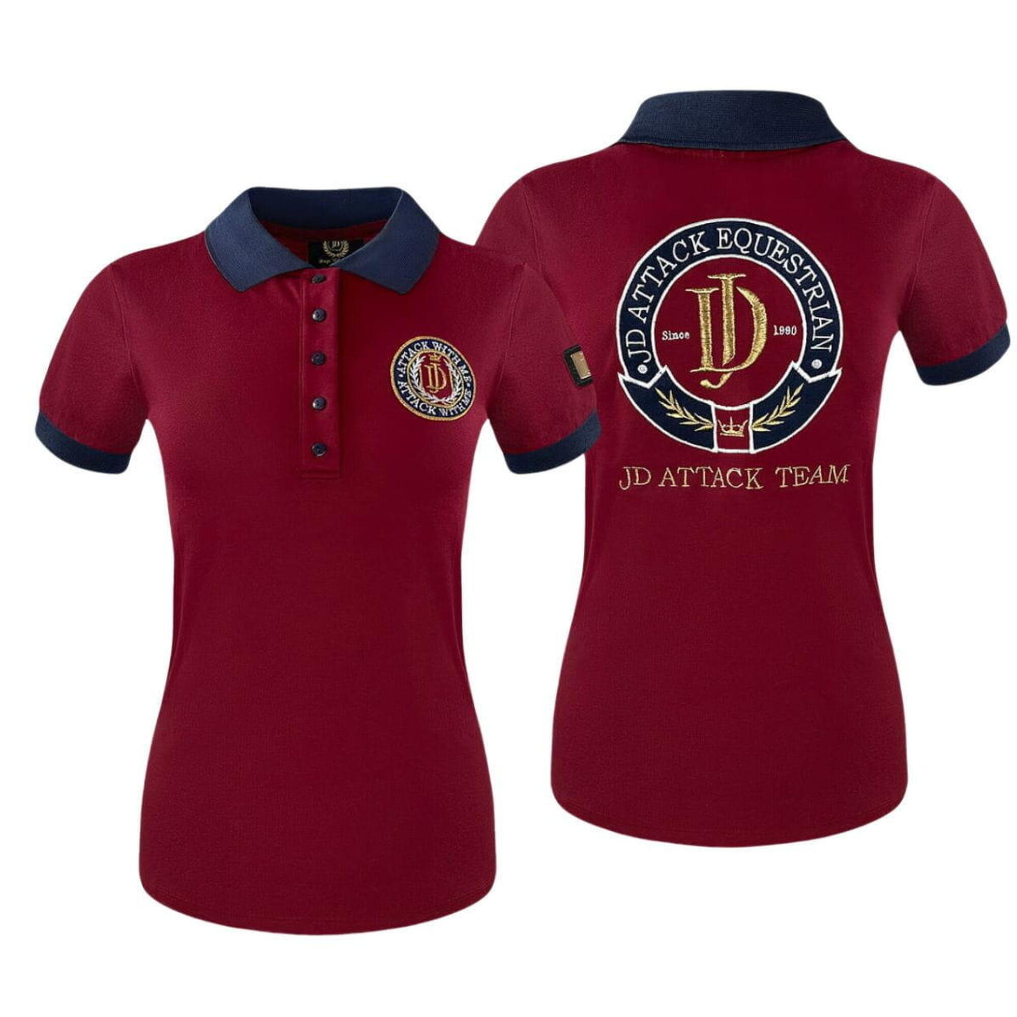 Koszulka polo damska JD ATTACK Pollyanna z krótkim rękawem