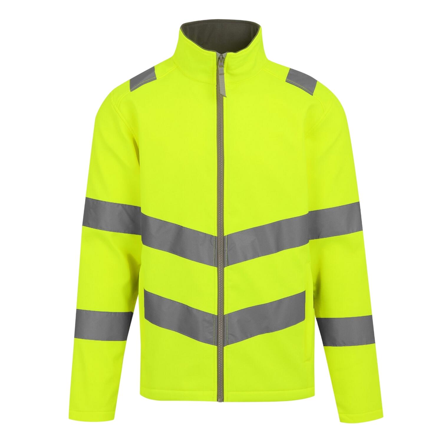 Męska 2warstwowa Kurtka Soft Shell Pro Contract Ablaze HiVis