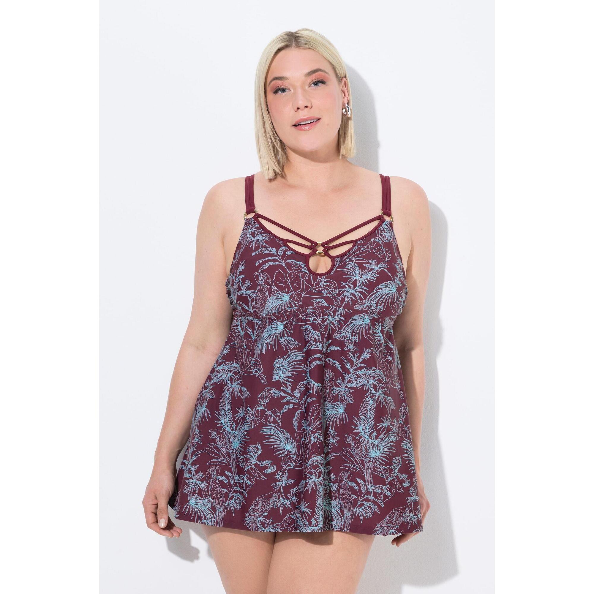 Damski Strój kąpielowy dżungla miękkie miseczki fiszbiny z recyklingu