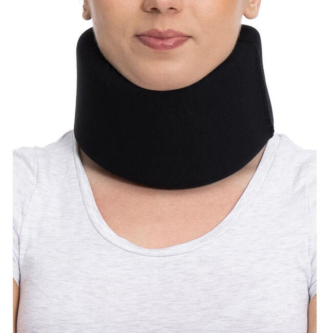 Kołnierz ortopedyczny Schantza stabilizacja szyi dopasowanie MSupport Red 10 cm