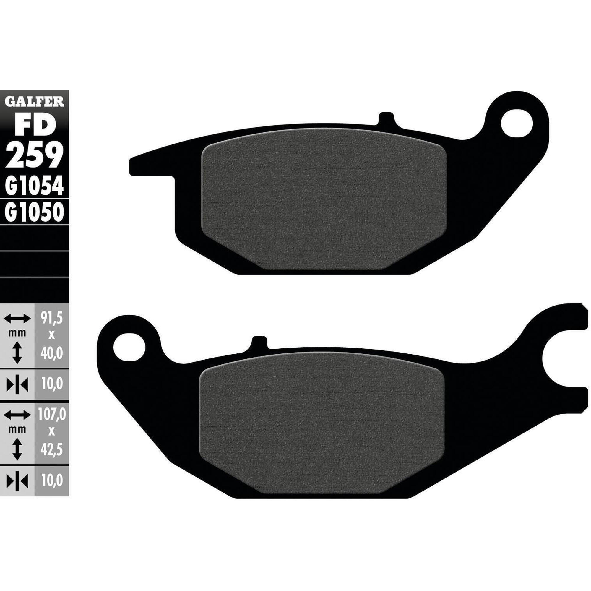 Klocki hamulcowe Galfer FD259 G1054 organiczne standardowe