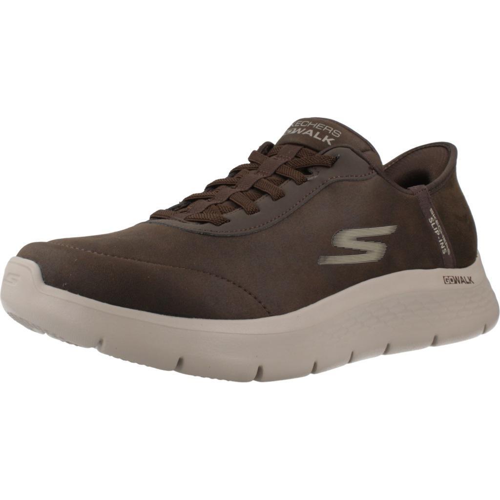 Buty SKECHERS SLIP - INS GO WALK FLEX - SMOOT Brązowy