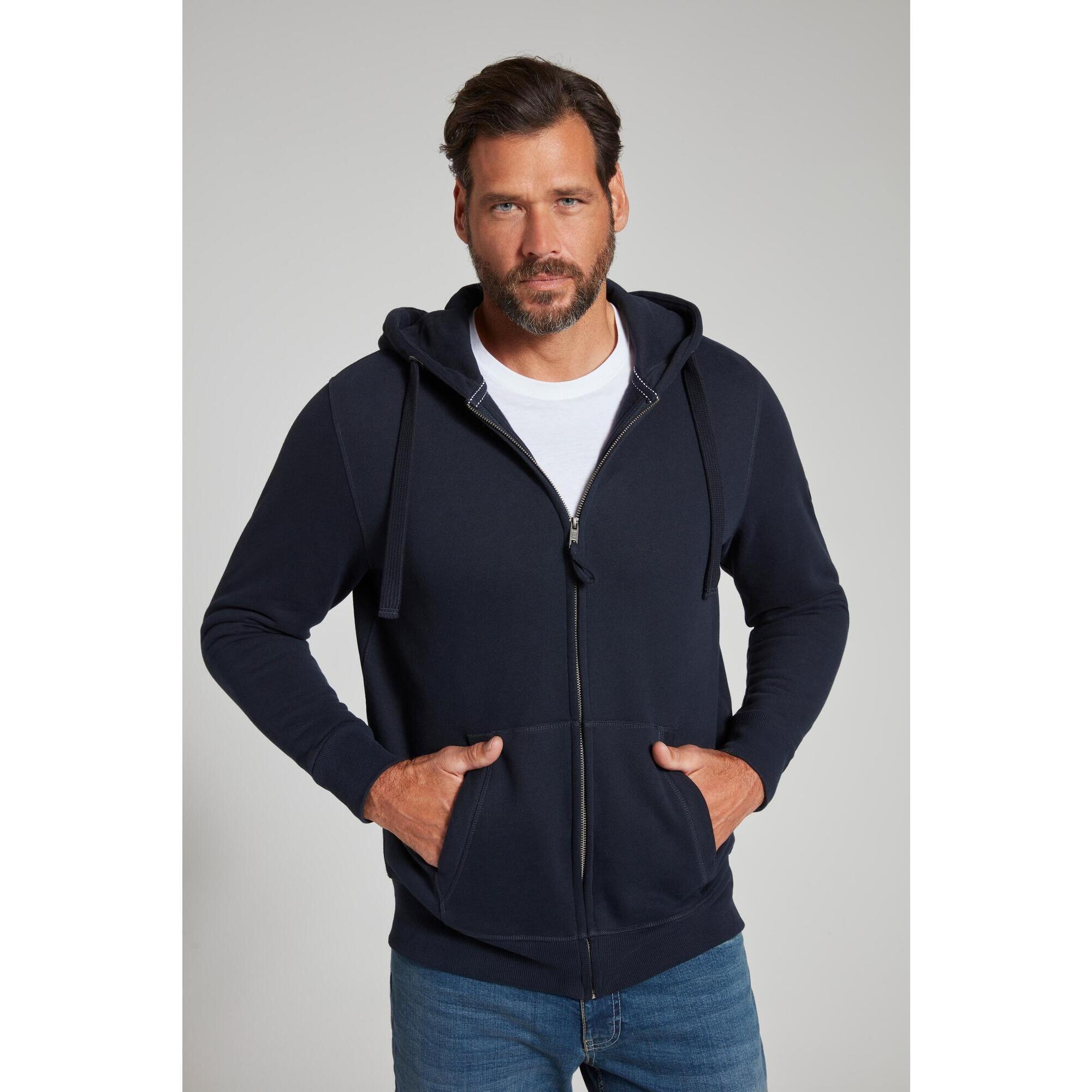 Męska Rozpinana bluza z kapturem dzianina dresowa do 8XL