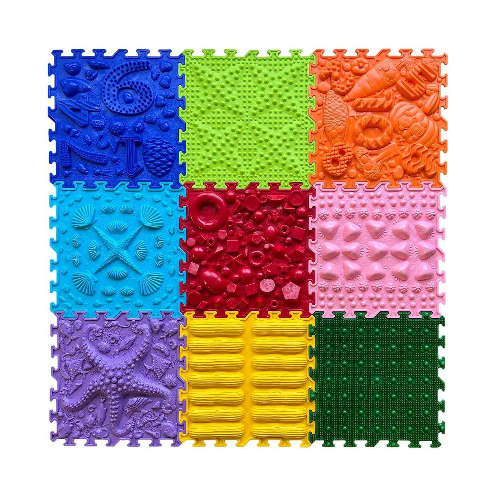 mata sensoryczna Tęcza 9 szt. 25x25cm