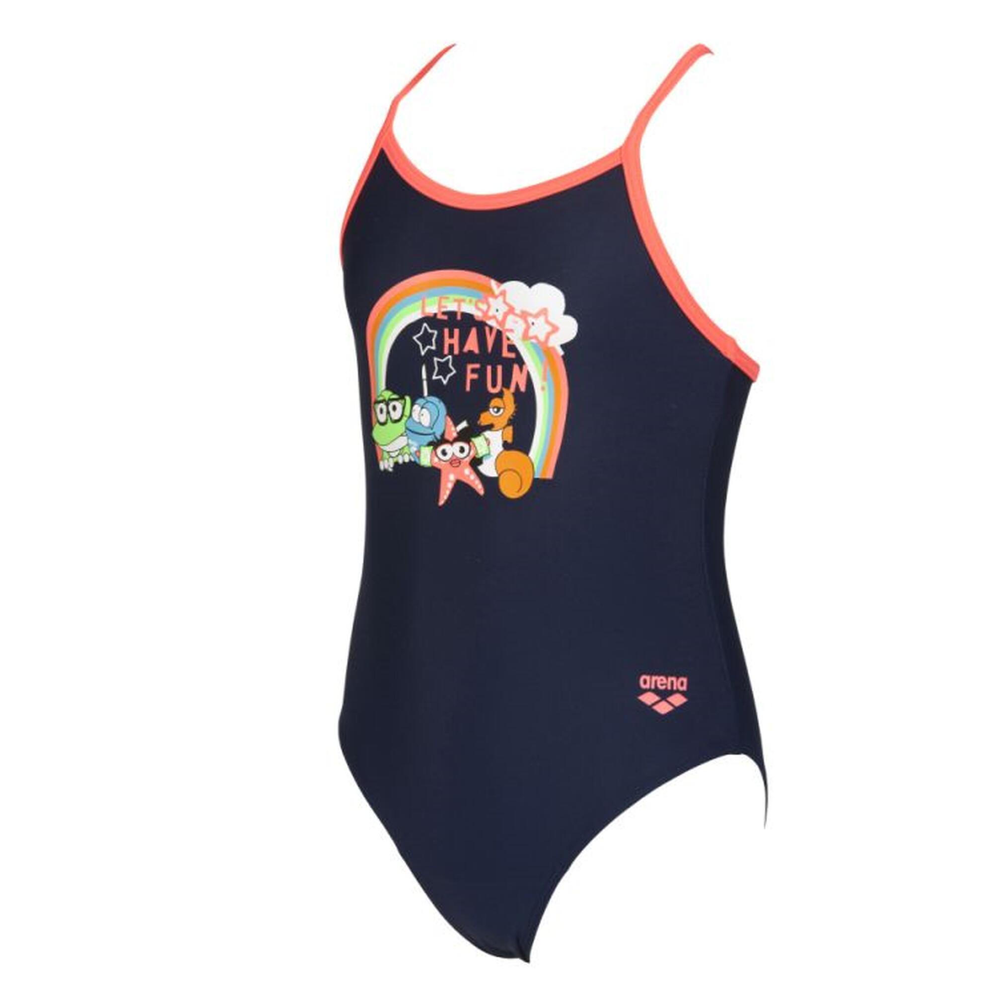 Strój kąpielowy dziewczęcy jednoczęściowy na basen Arena Girl's AWT