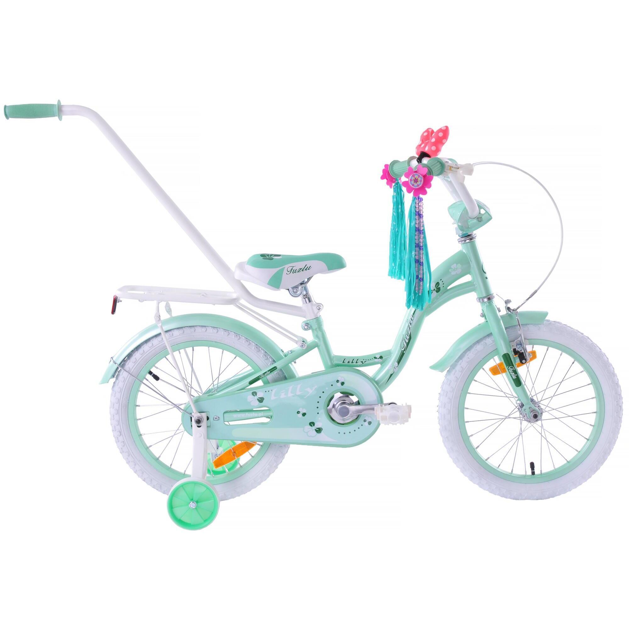 Rower dziecięcy dla dziewczynki 16" Fuzlu Lilly:
