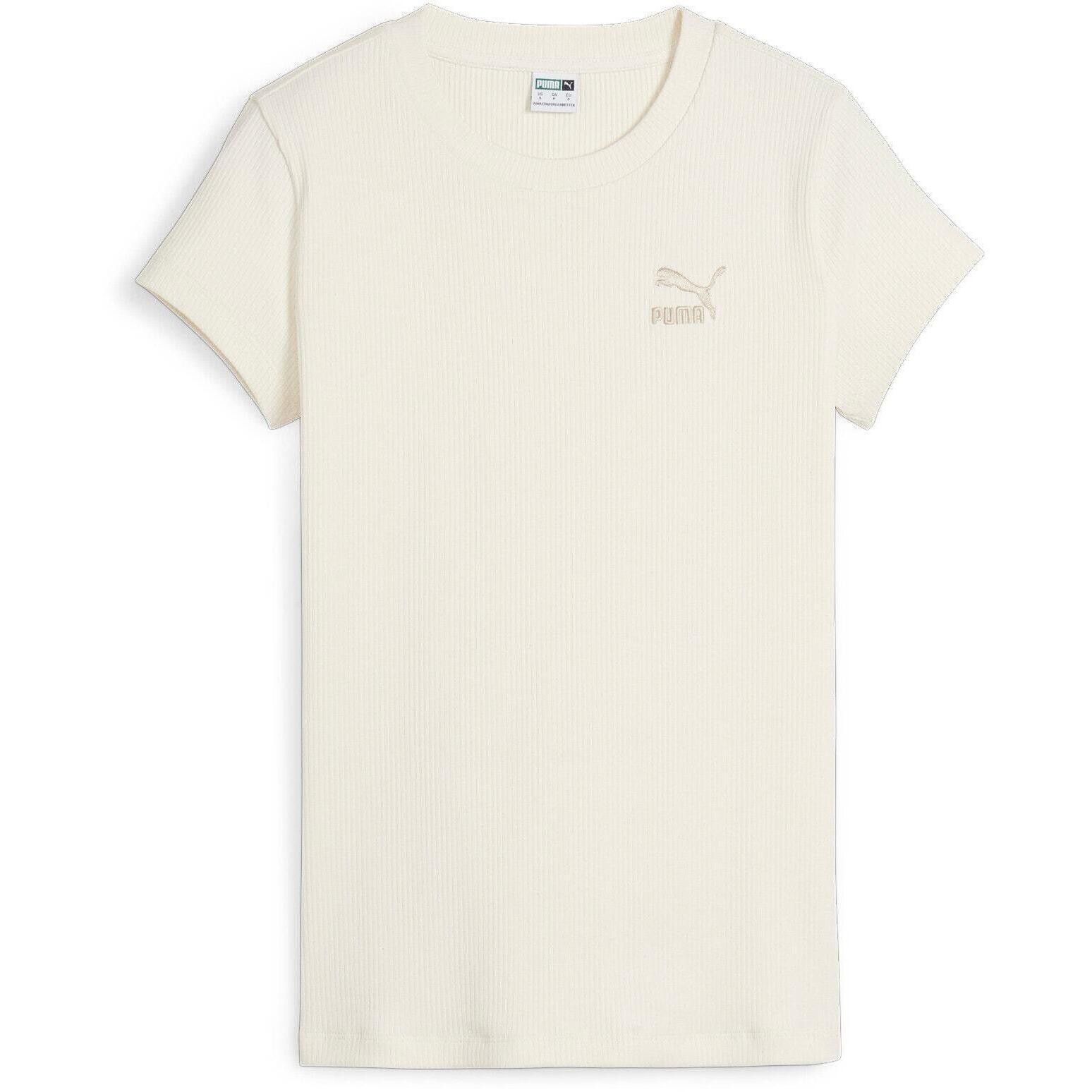 Podkoszulek damskie Puma Classics Ribbed Slim Tee