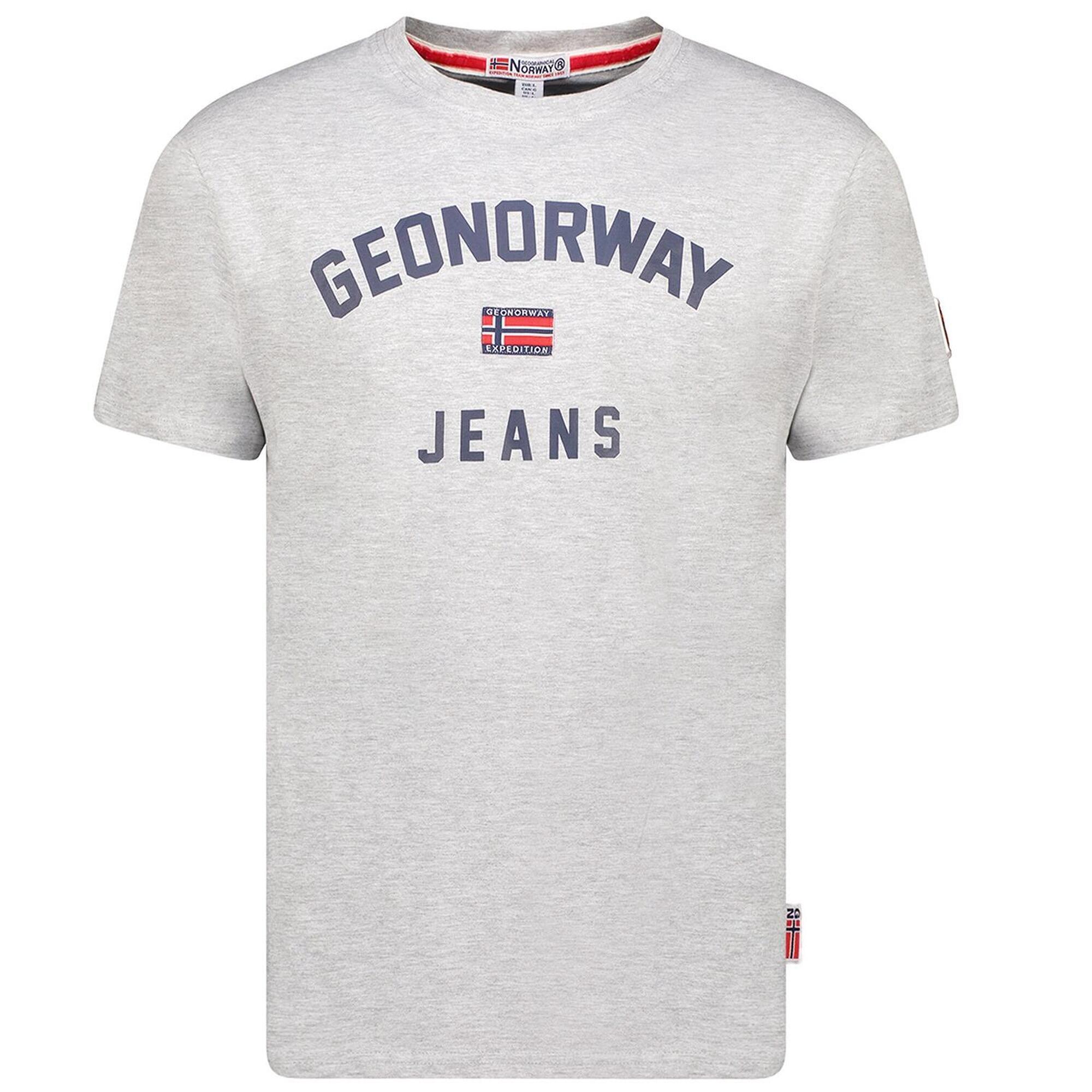T-Shirt Geographical Norway JASSIER MEN 254 mieszana szarość męska