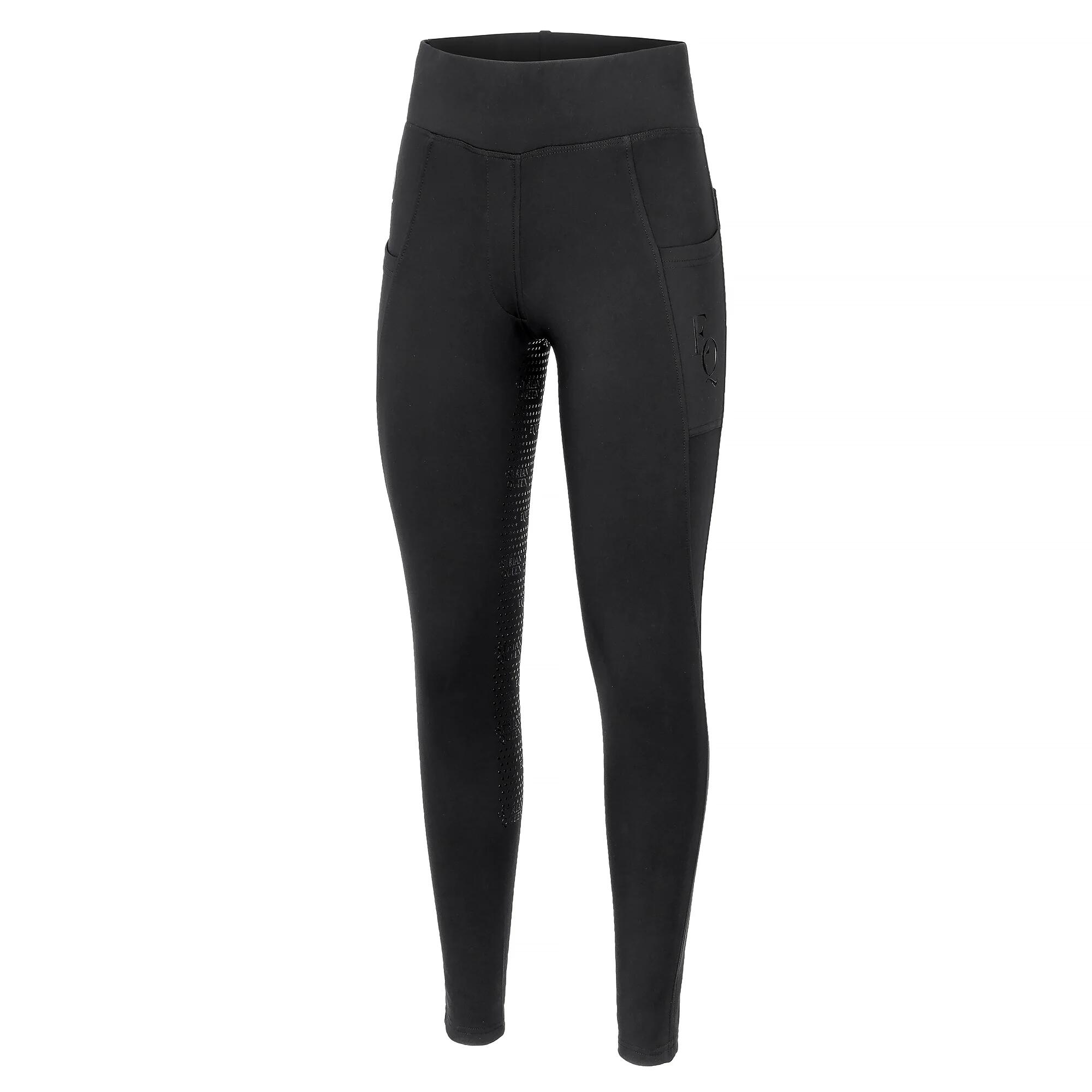 Legginsy jeździeckie damskie EQUESTRIAN QUEEN Harmony zimowe, ocieplane