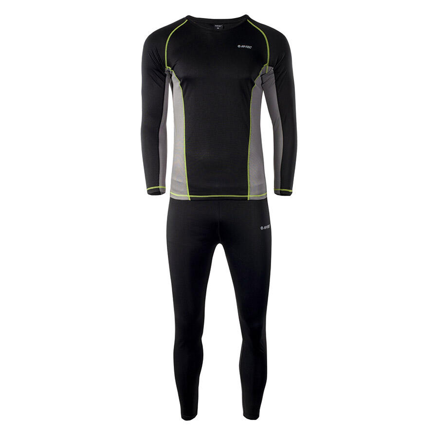 Bielizna termoaktywna męska HI-TEC KAMO SET komplet góra + dół narty, bieganie