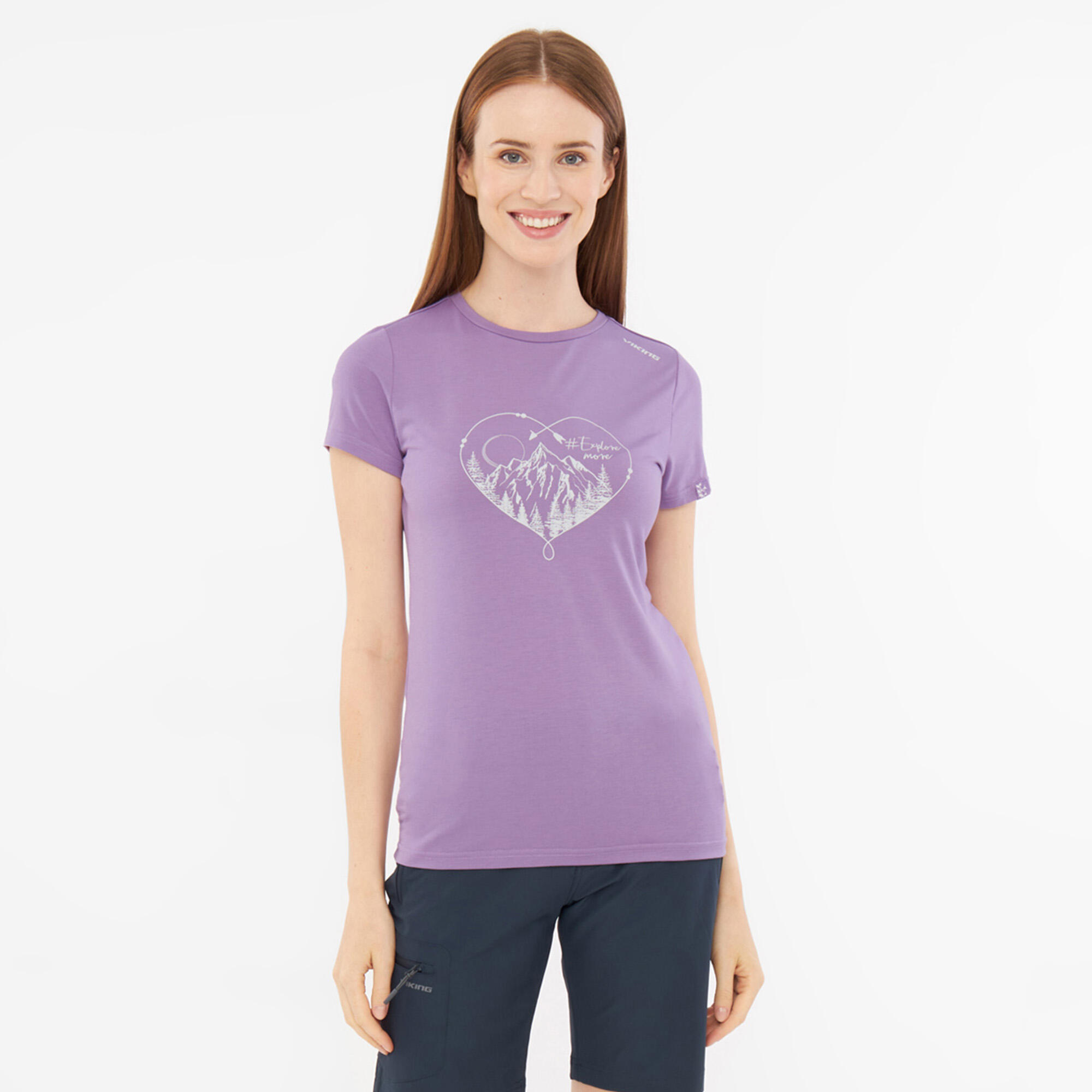 Koszulka turystyczna damska Viking Lenta Bamboo