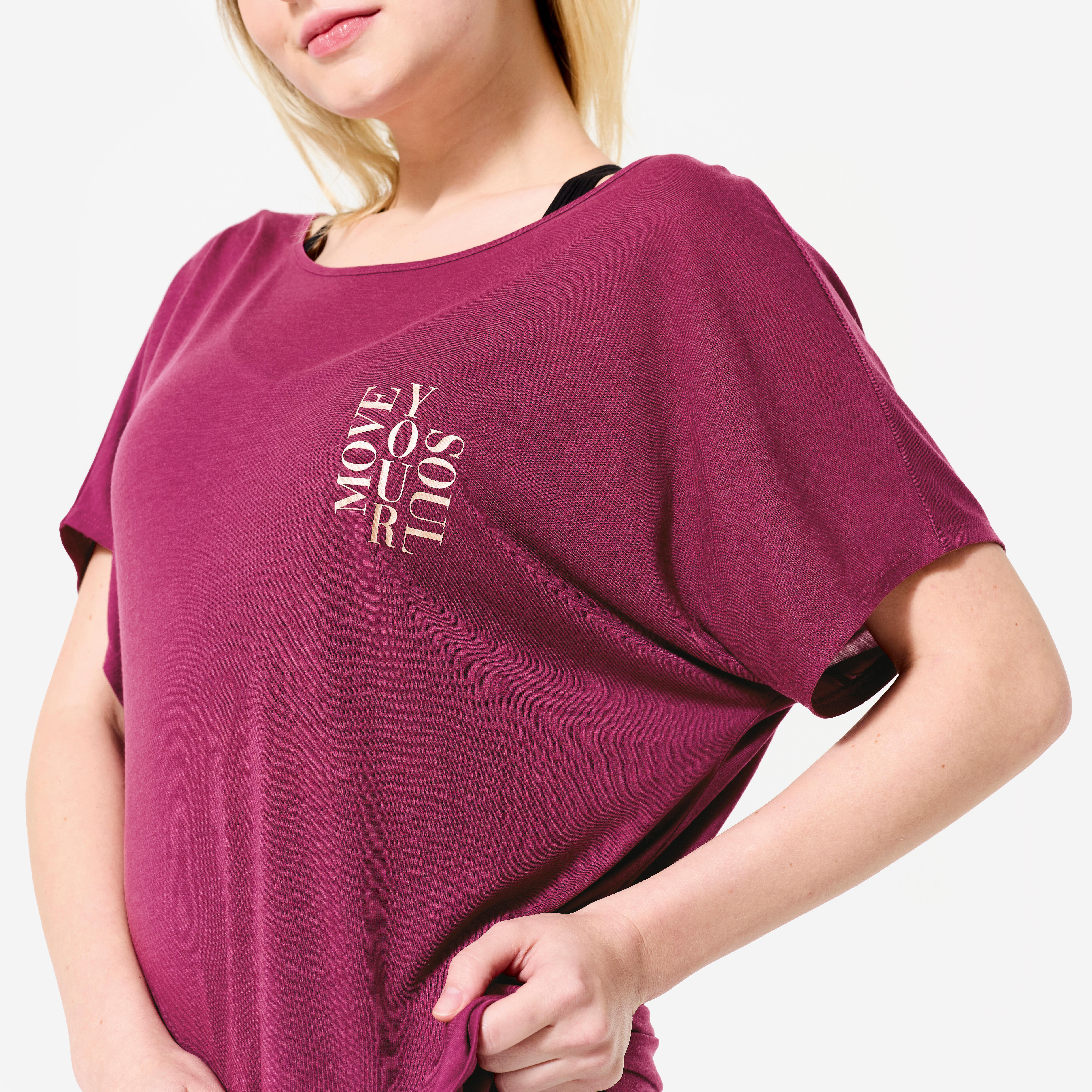 Koszulka z krótkim rękawem do tańca nowoczesnego damska Starever