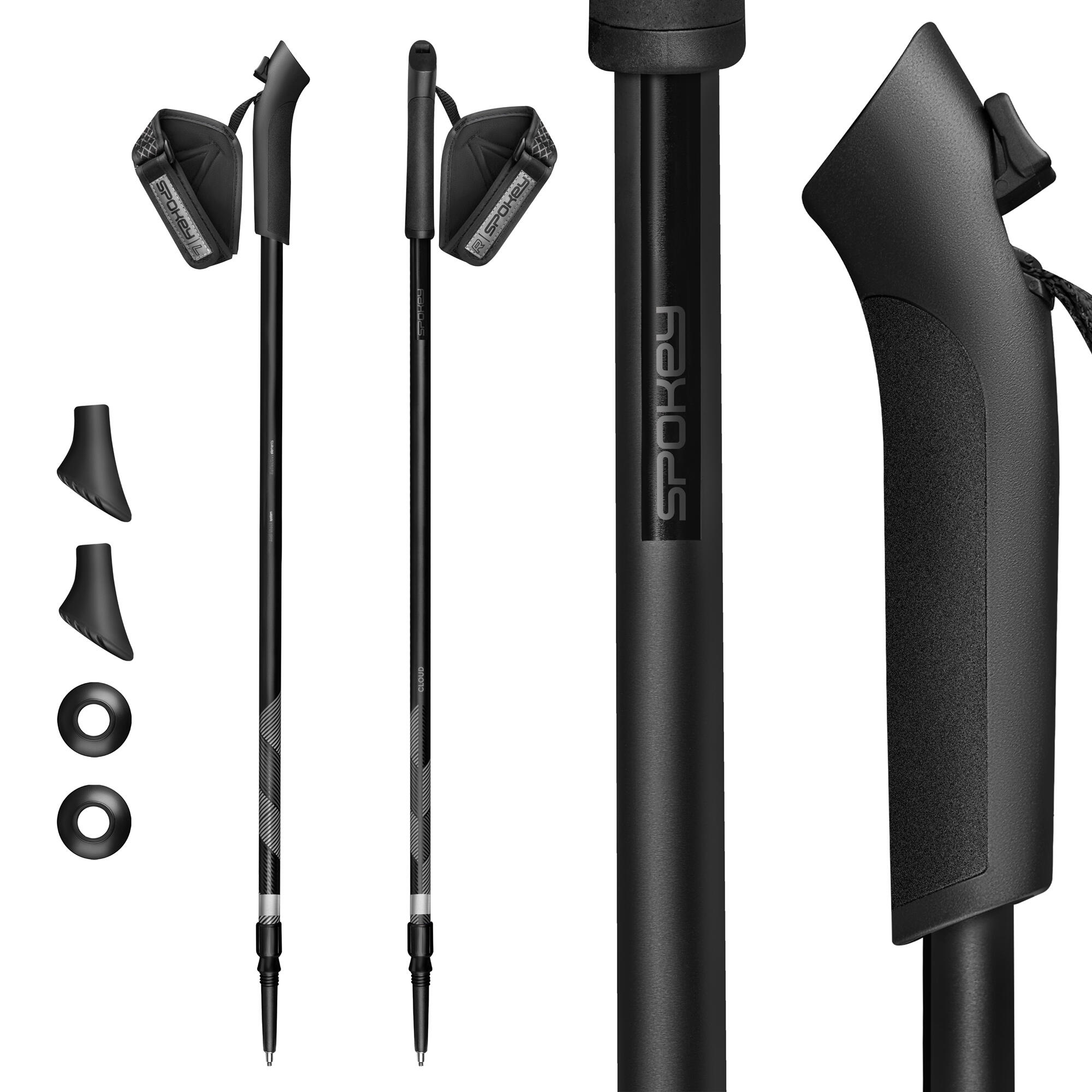 Kije Nordic Walking teleskopowe z amortyzacją Spokey Cloud