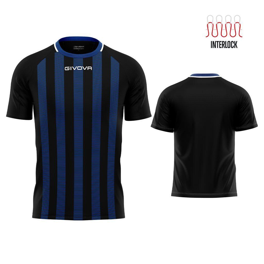 Givova Rugby T-Shirt Men Black-Blue L-oddech i trwałe > to translate in Polish