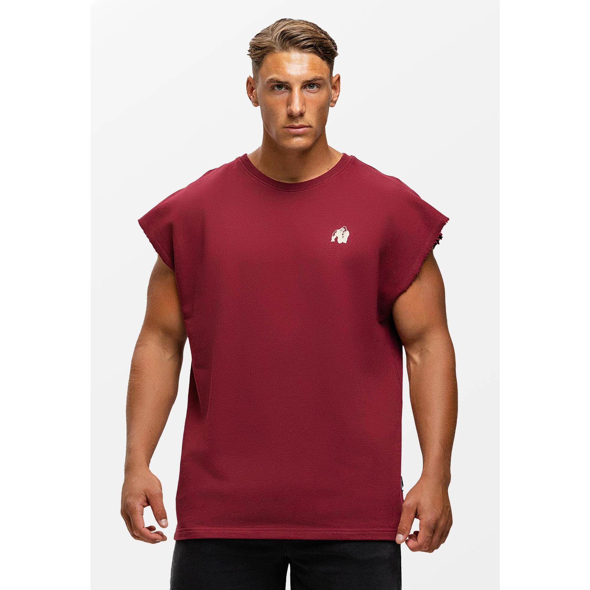 Bouse Cut Off Top bez rękawów - Burgundy