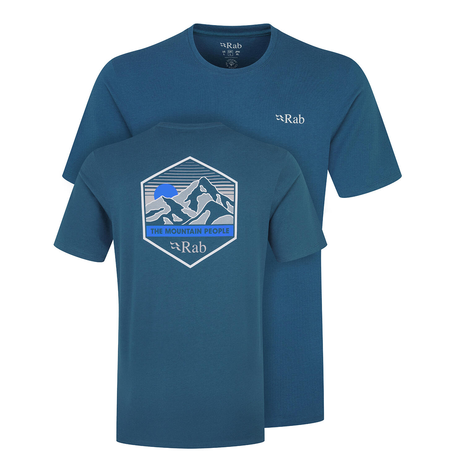 Koszulka bawełniana męska Rab Stance Mountain Peak Teez krótkim rękawem