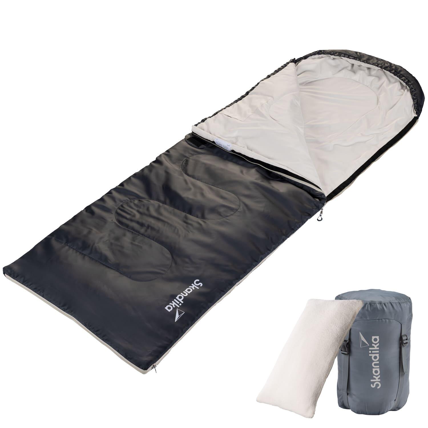Śpiwór kempingowy Skye, 3 sezony,15°C do 5°C, możliwość łączenia, zamek lewy