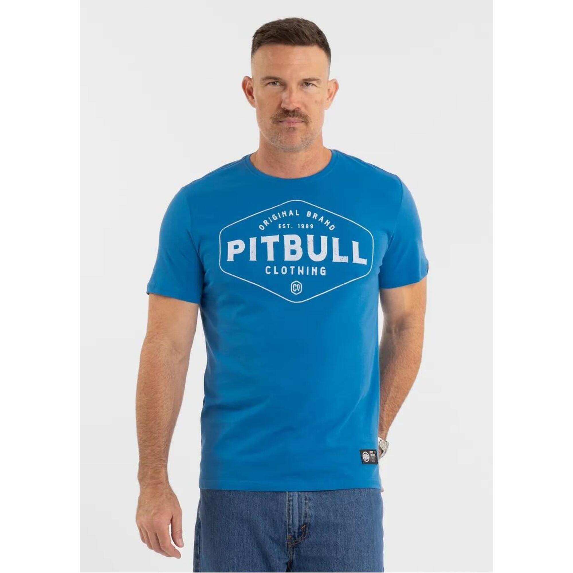 Pitbull Lekka bawełniana koszulka Pitbull Co. Niebieska