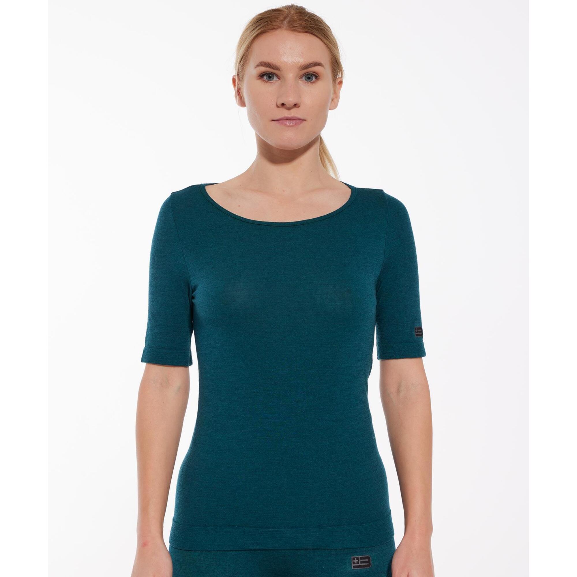 Koszulka damska z krótkim rękawem Brubeck JOGA MERINO