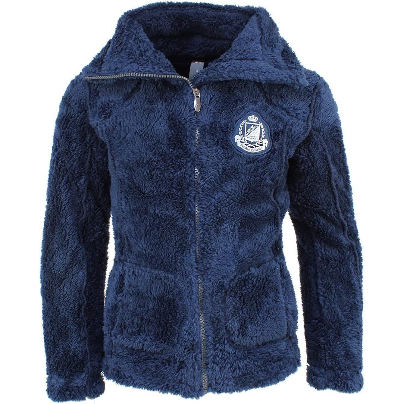 Dziewczęca kurtka polarowa Peak Mountain coral sherpaGasana