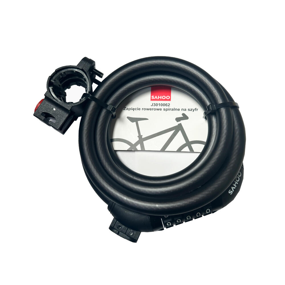 Zapięcie rowerowe na szyfr 12*1800mm, SAHOO