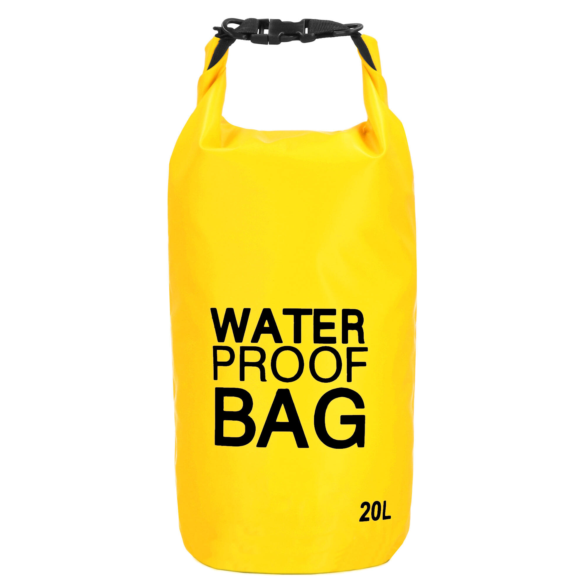 Worek wodoszczelny na plażę, kajaki, sup 20l torba wodoodporna żółta