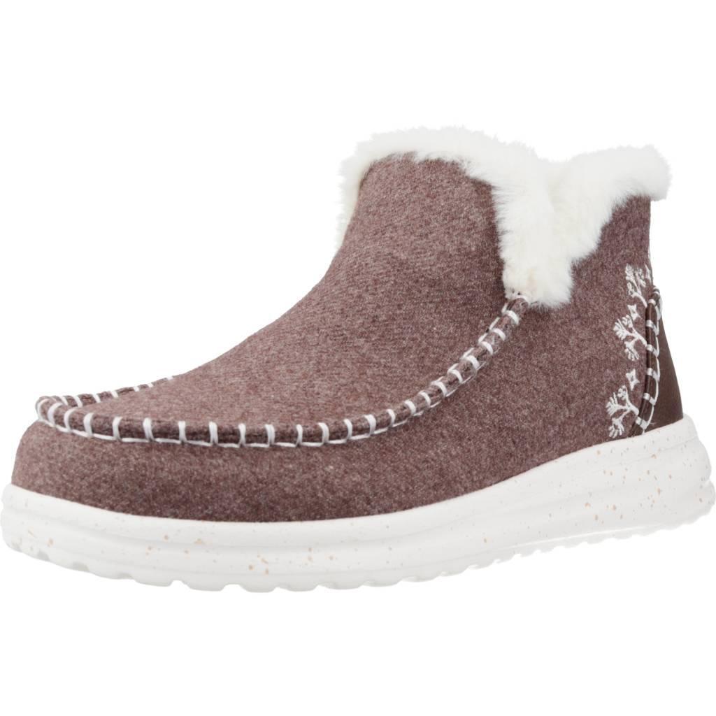 HEY DUDE DENNY FAUX SHEARLING Brązowy