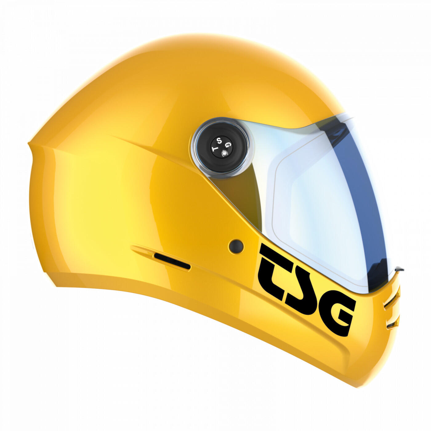 Kask Tsg Helmet Pass 2.0 w jednolitym kolorze (+dodatkowy wizjer) | Kolor Goldru