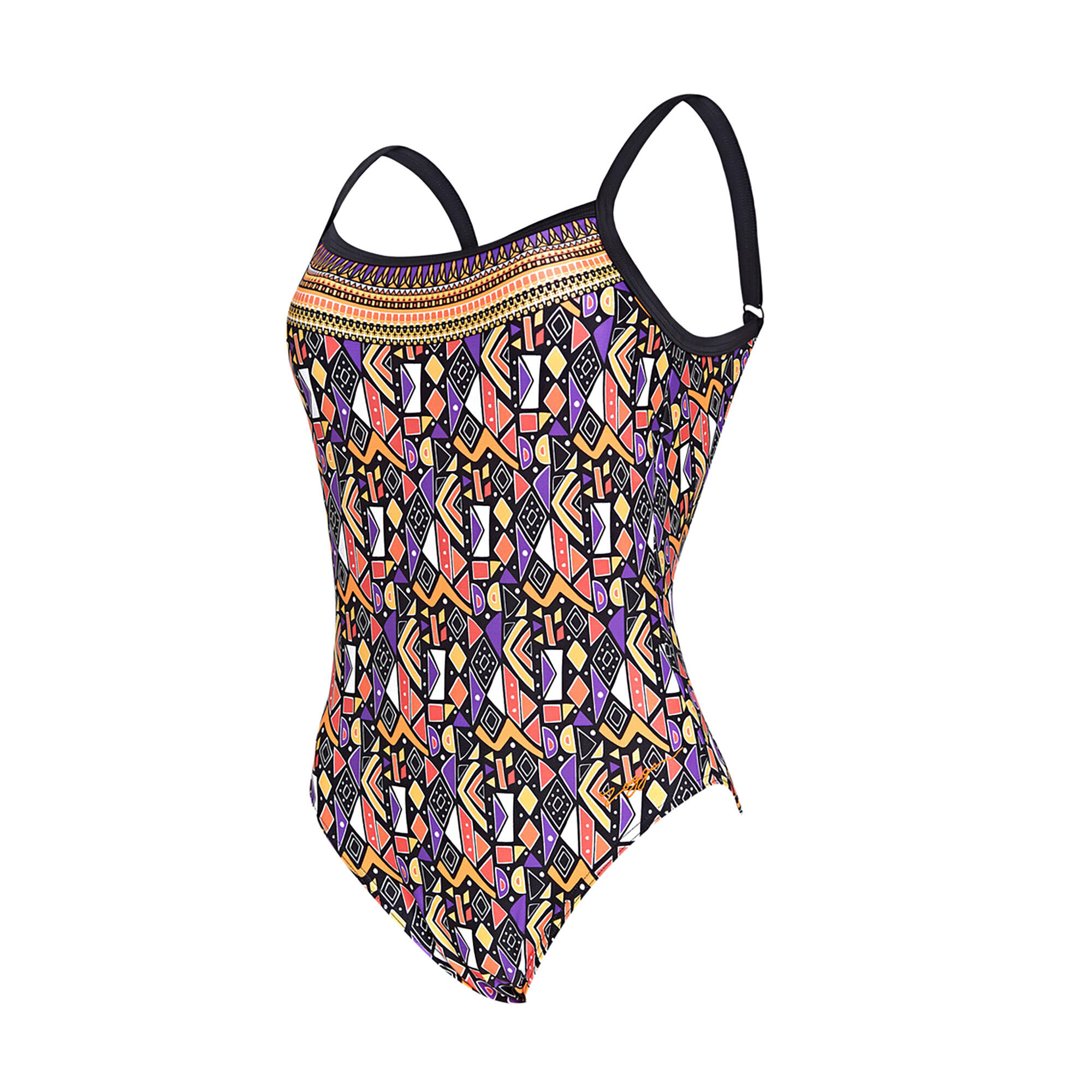 Strój kąpielowy jednoczęściowy damski Zoggs Culture Jam Deep Scoo