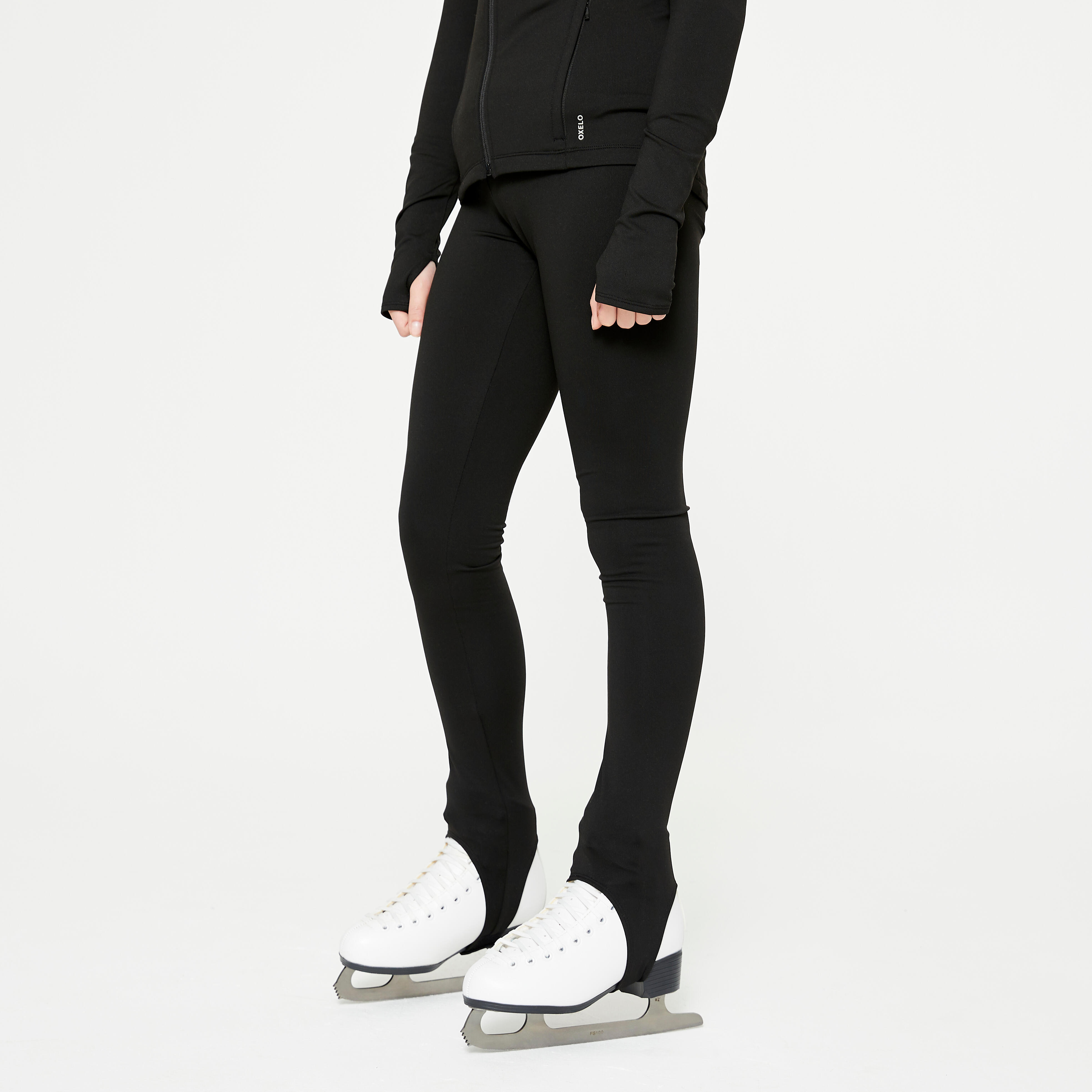 Legginsy treningowe do łyżwiarstwa figurowego dla dzieci Oxelo