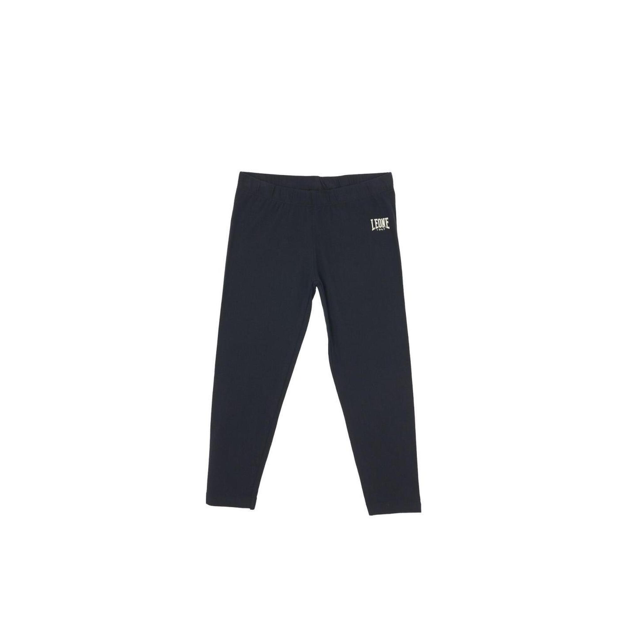 Legginsy dziewczęce basic z małym logo