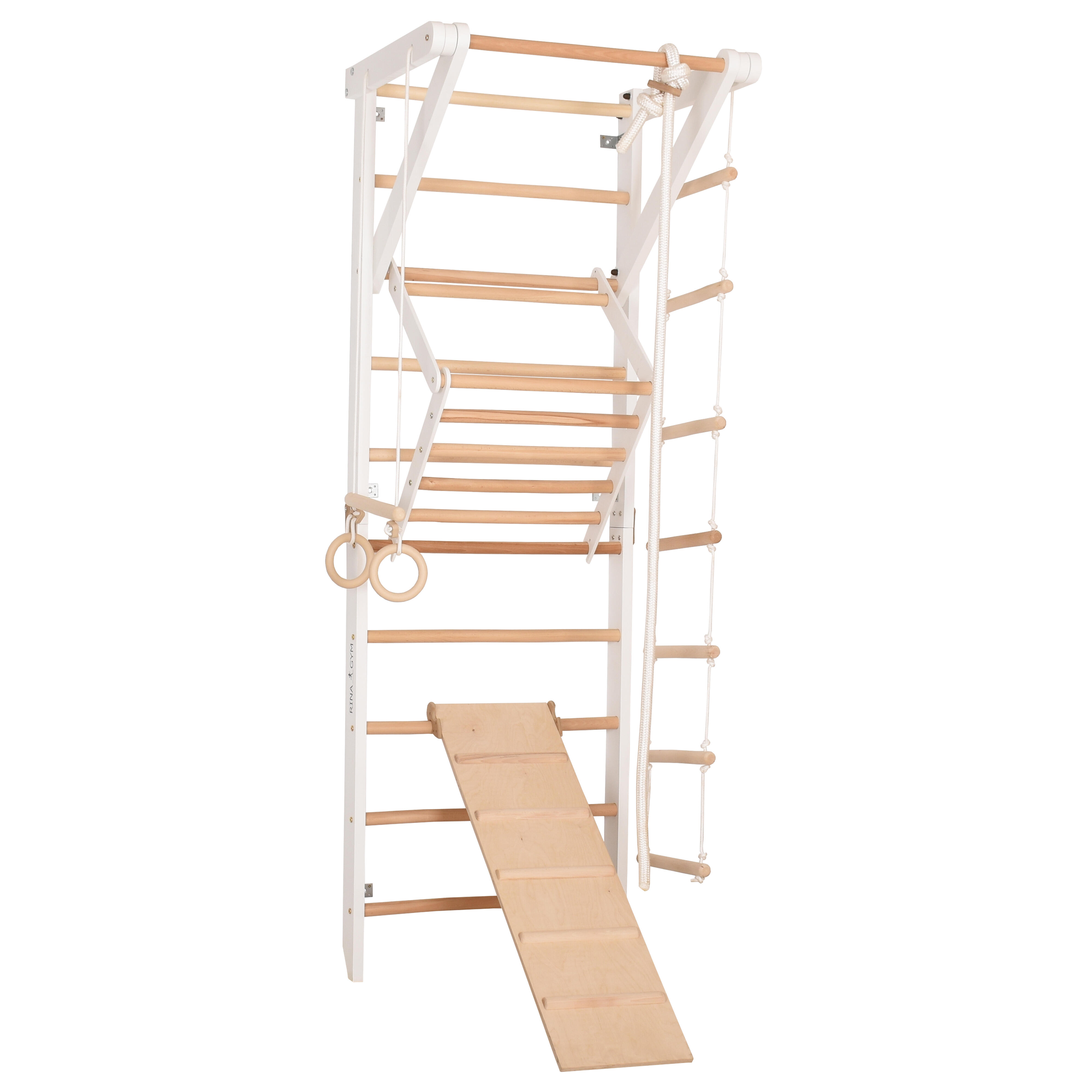 Drabinka gimnastyczna dla dzieci i dorosłych Rinagym sport 3 Biały