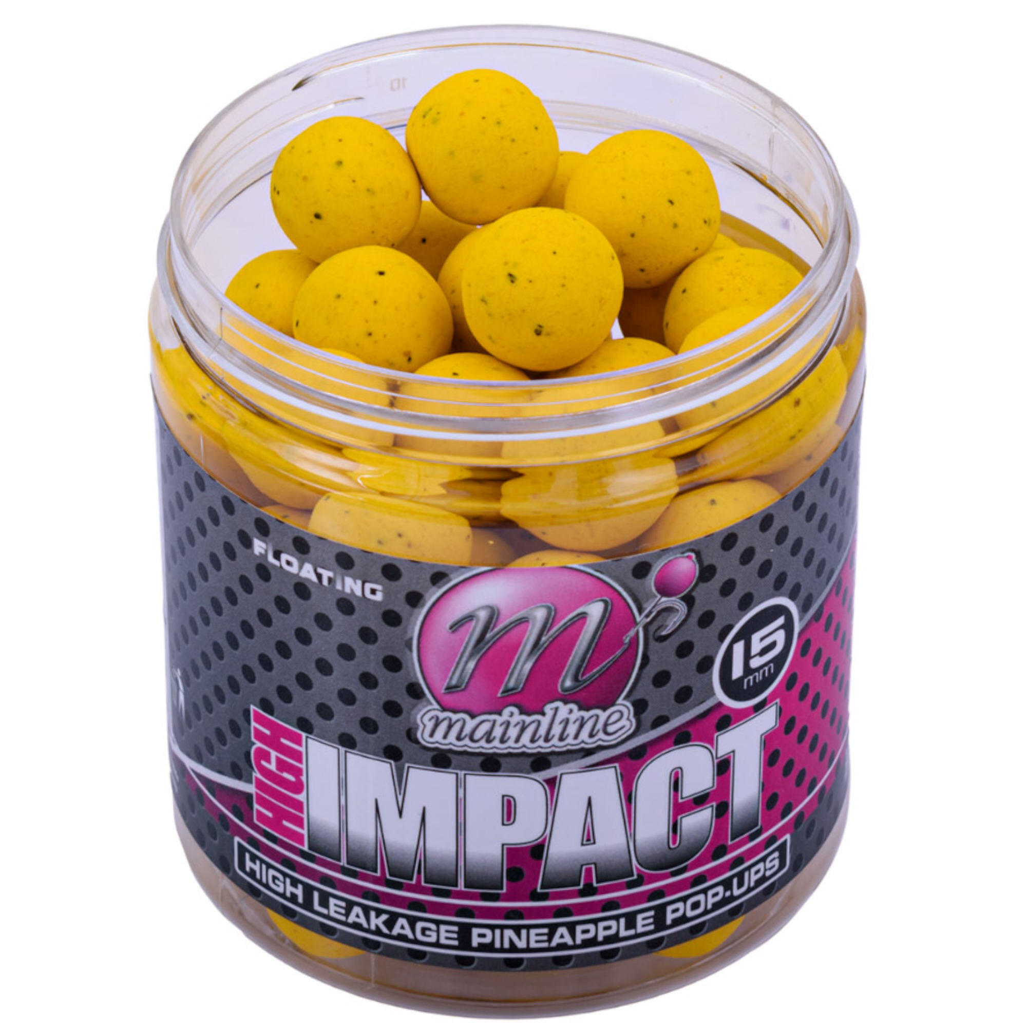 Przynęta Kulki Mainline High Impact Leakage Pop-Ups Boilies Pineapple 15mm
