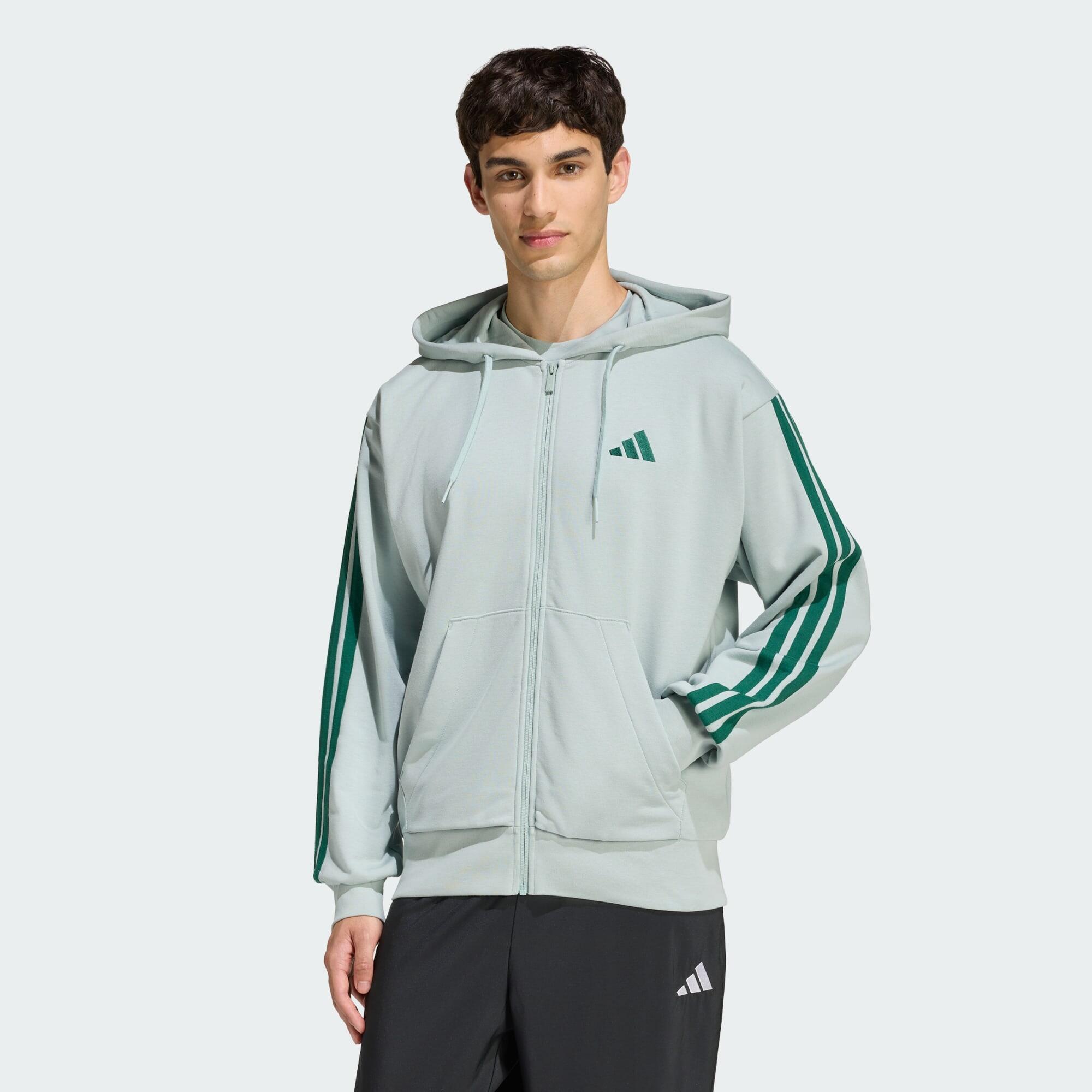 Bluza z kapturem Essentials 3-Stripes French Terry Full-Zip